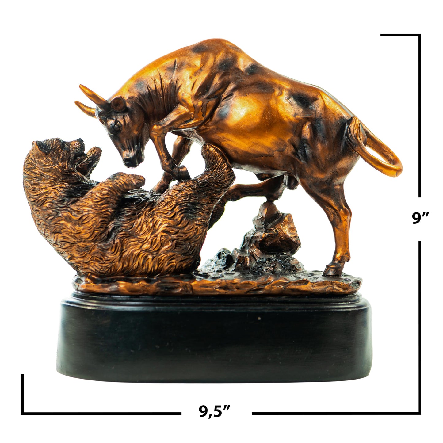 MEPERPER Bull and Bear Statue, Wall Street Bull Statue, Stock Market Gifts for Men, Gifts for Stock Market Lovers