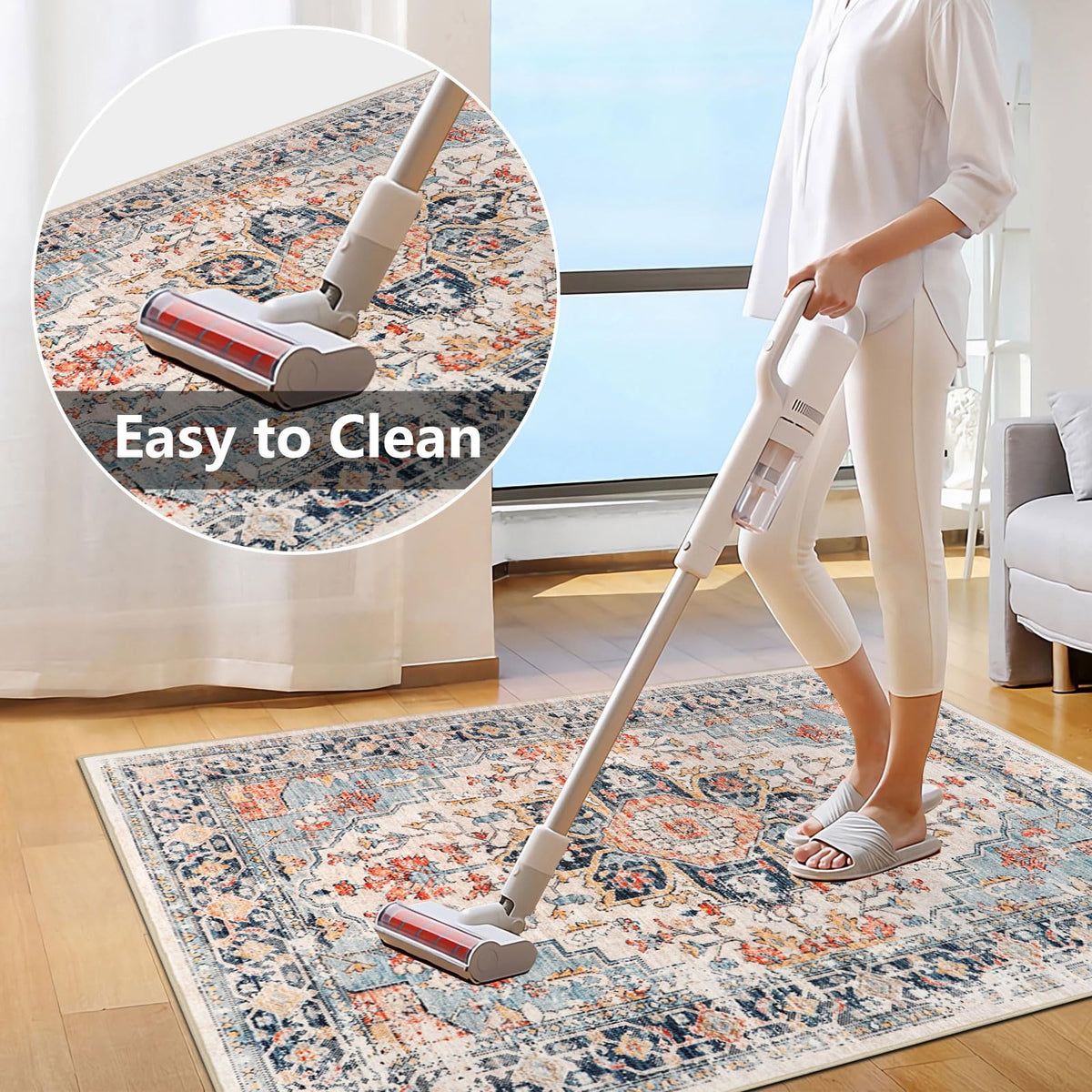 Homcomoda Office Chair Mat for Hardwood Floor 47"x59" Desk Chair Mat for Hardwood Floor Non Slip Desk Rug for Rolling Chair Computer Chair Mat for Carpet Office Home