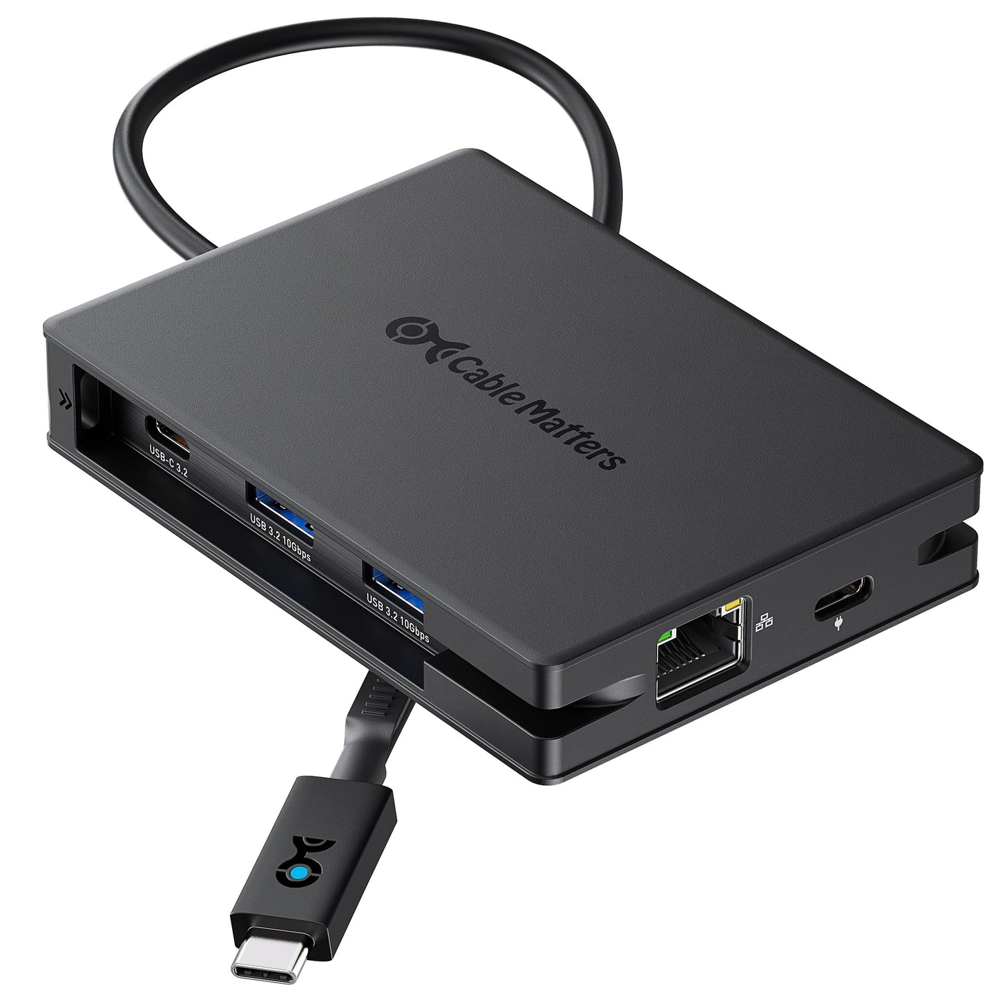 Cable Matters 8-in-1 USB C Hub Multiport Adapter with Dual HDMI, 140W PD Charging, Gigabit Ethernet, 10Gbps Data Transfer Over 3X USB-C & USB-A 3.2 Gen 2 Ports, and 1x USB 2.0 Port for Keyboard/Mouse