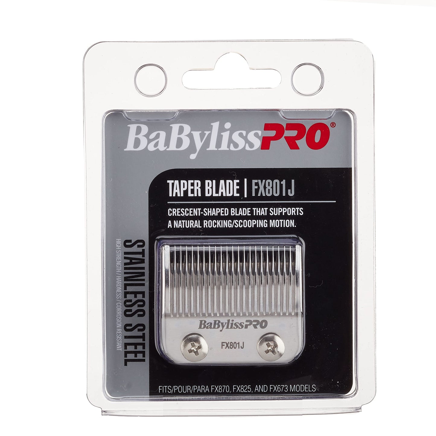 BaBylissPRO Barberology FX801J Stainless Steel Replacement Taper Clipper Blade