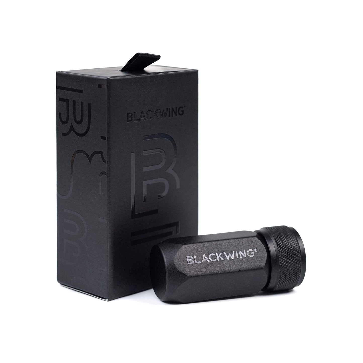 Blackwing One-Step Long Point Sharpener, German Steel Blade, Machined Aluminum, Compact Design, Black