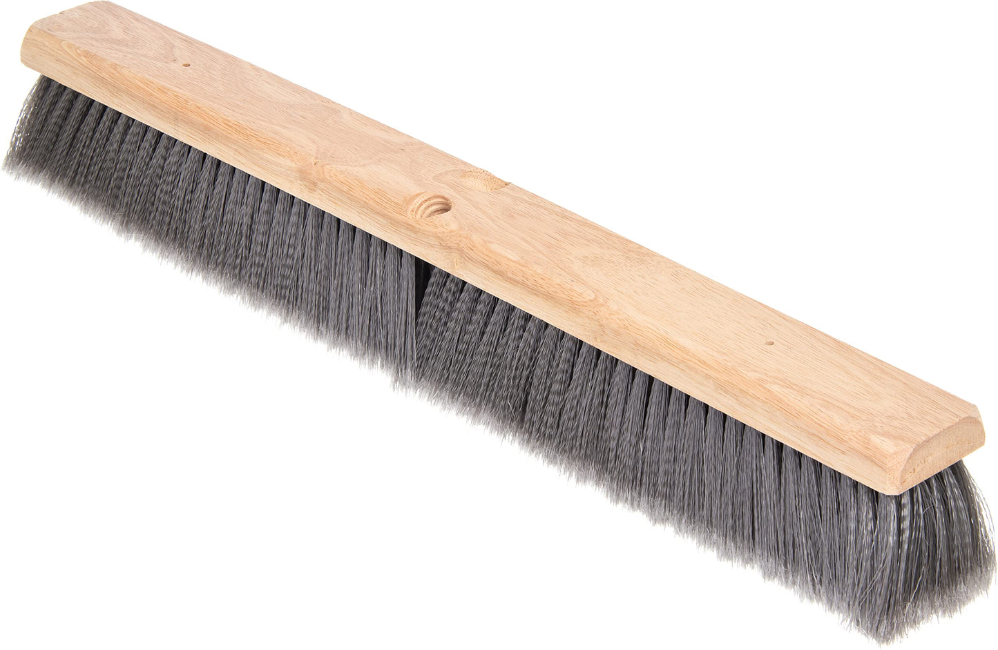 SPARTA 4501423 Flo-Pac Flagged Fine Floor Sweep, Polypropylene Bristles, 24" Block Size, 3" Bristle Trim, Gray