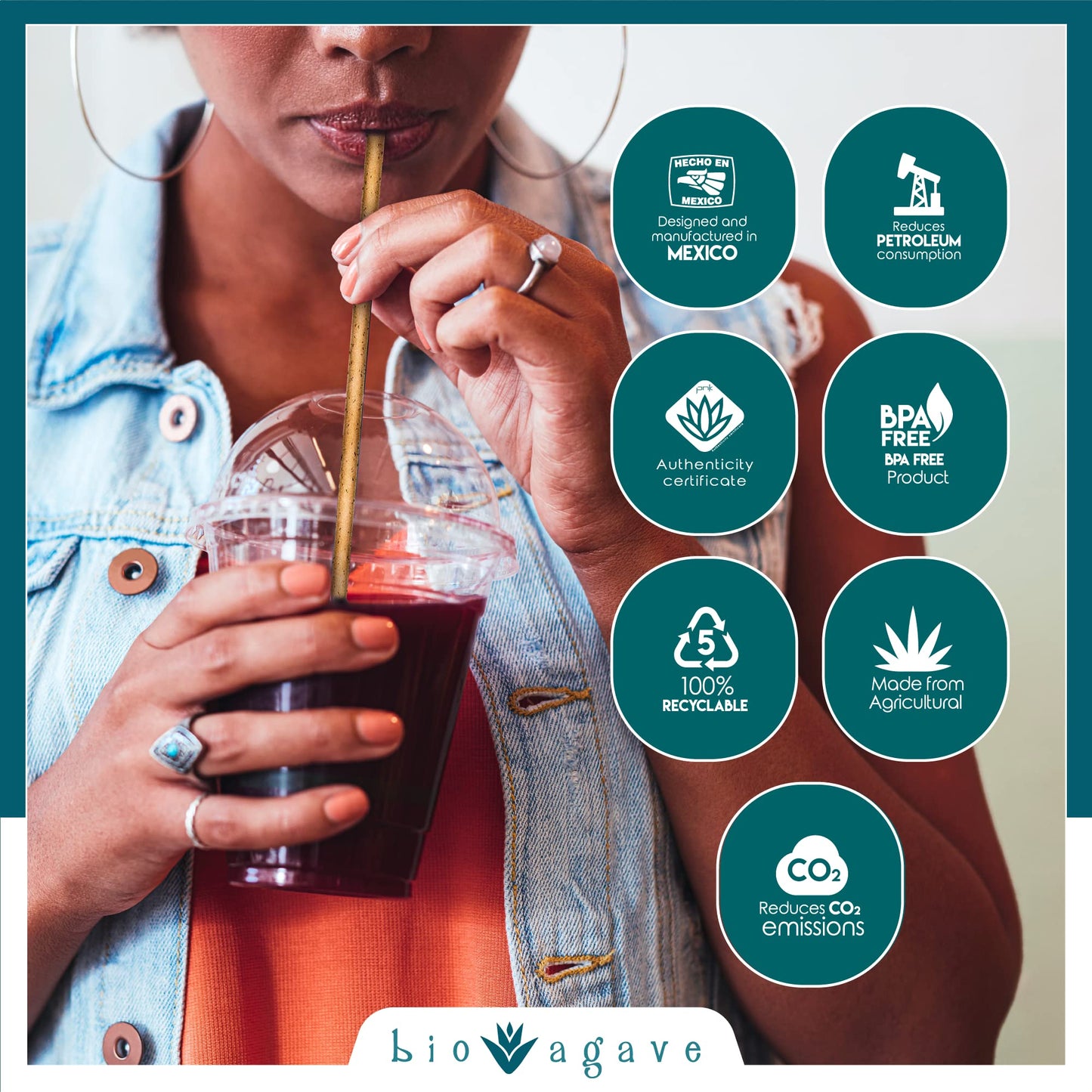 BIO AGAVE - 180-pack biodegradable cutlery sets with napkin wrapped in a paper bag Single-Use Cutlery for Heavy Weight Use