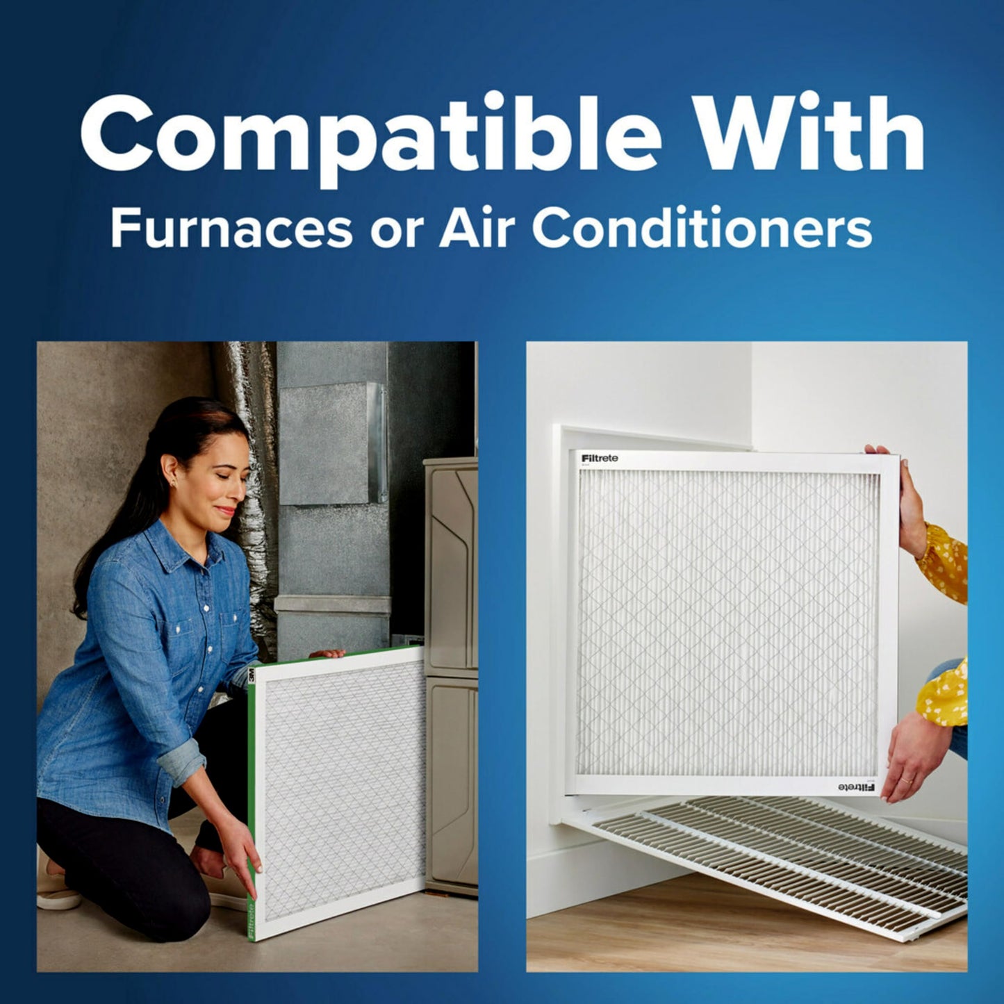 Filtrete 14x25x1 AC Furnace Air Filter, MPR 700, MERV 8, Tough on Pollen, Easy on Airflow, 3-Month Pleated 1-Inch Electrostatic Air Cleaning Filter, 2-Pack (Actual Size 13.81 x 24.81 x 0.78 in)