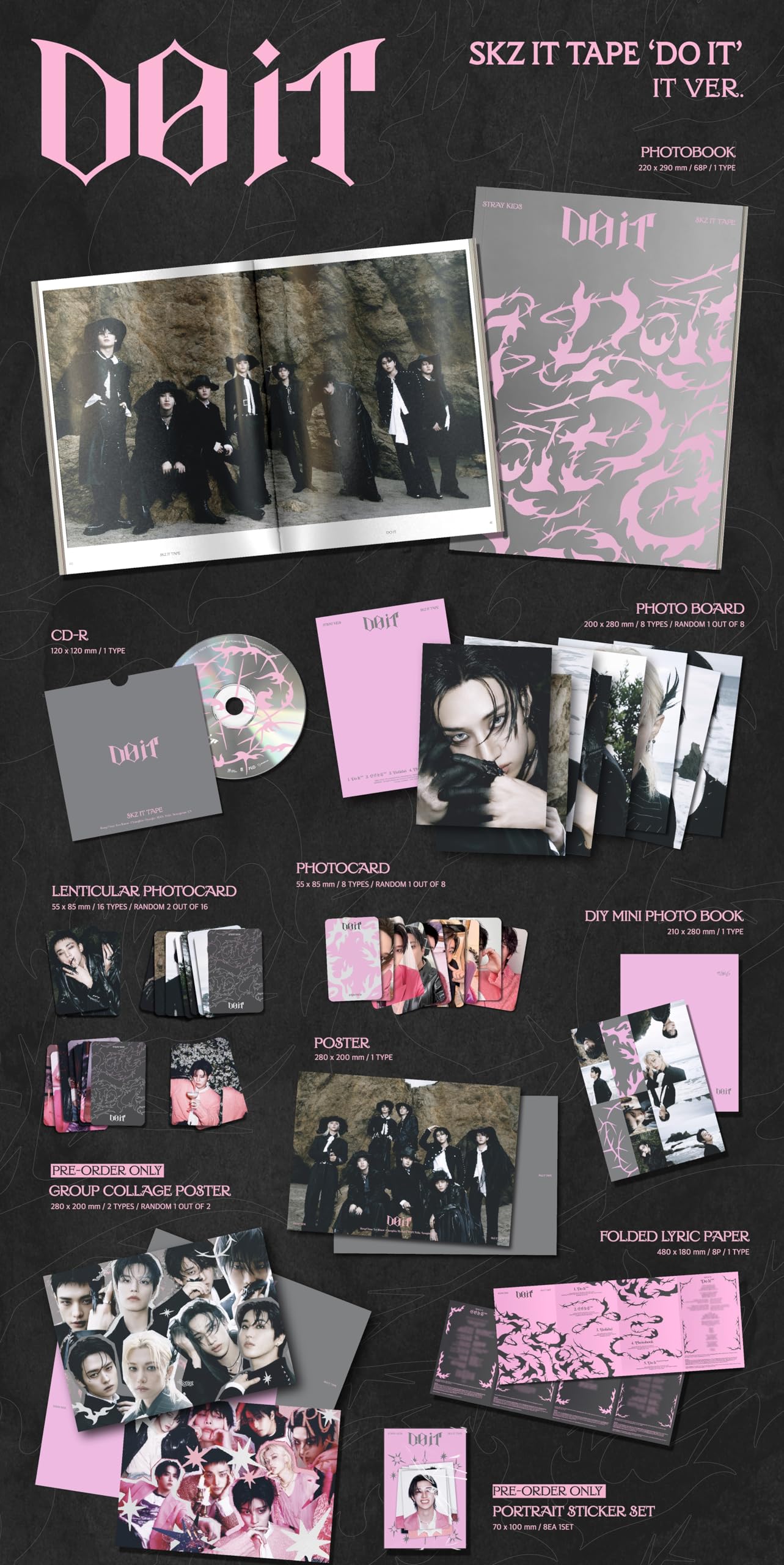 Stray Kids - SKZ IT TAPE [DO IT] Standard Photobook (IT VER.)