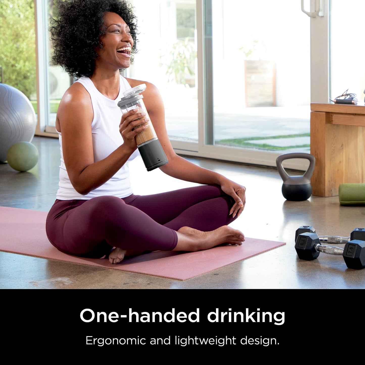 Ninja Blast Portable Blender, Cordless 16oz Personal Blender for Shakes & Smoothies, Up to 15 Blends per Charge, BPA Free, Leakproof Lid, USB‑C Rechargeable, Dishwasher Safe, Black, BC100BKC