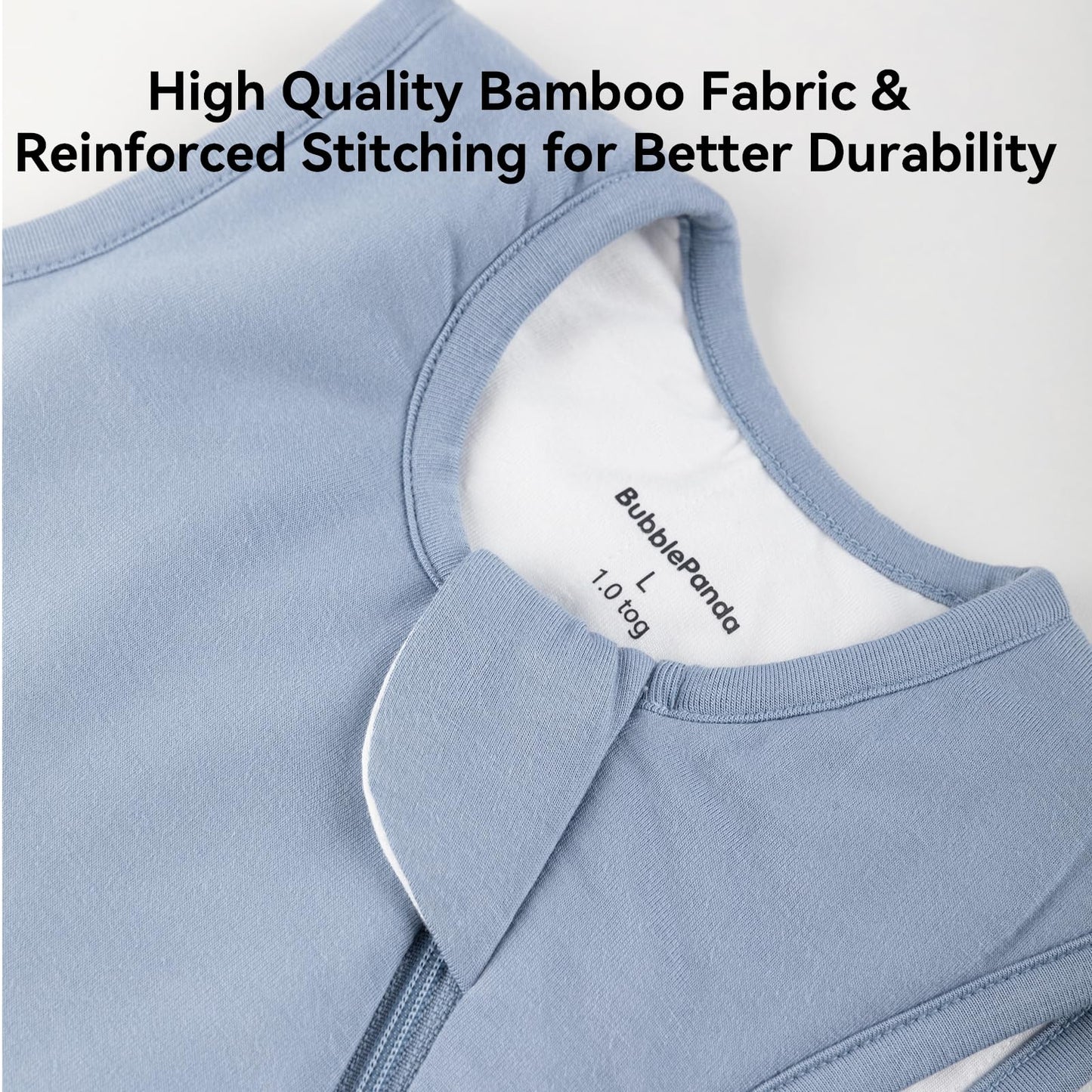 BubblePanda Bamboo Sleep Sack 2t-3t 0.5 Tog Soft Lightweight Toddler Sleep Sack 24-36 Months for Babies 2-Way Zipper Wearable Blanket Baby 3t