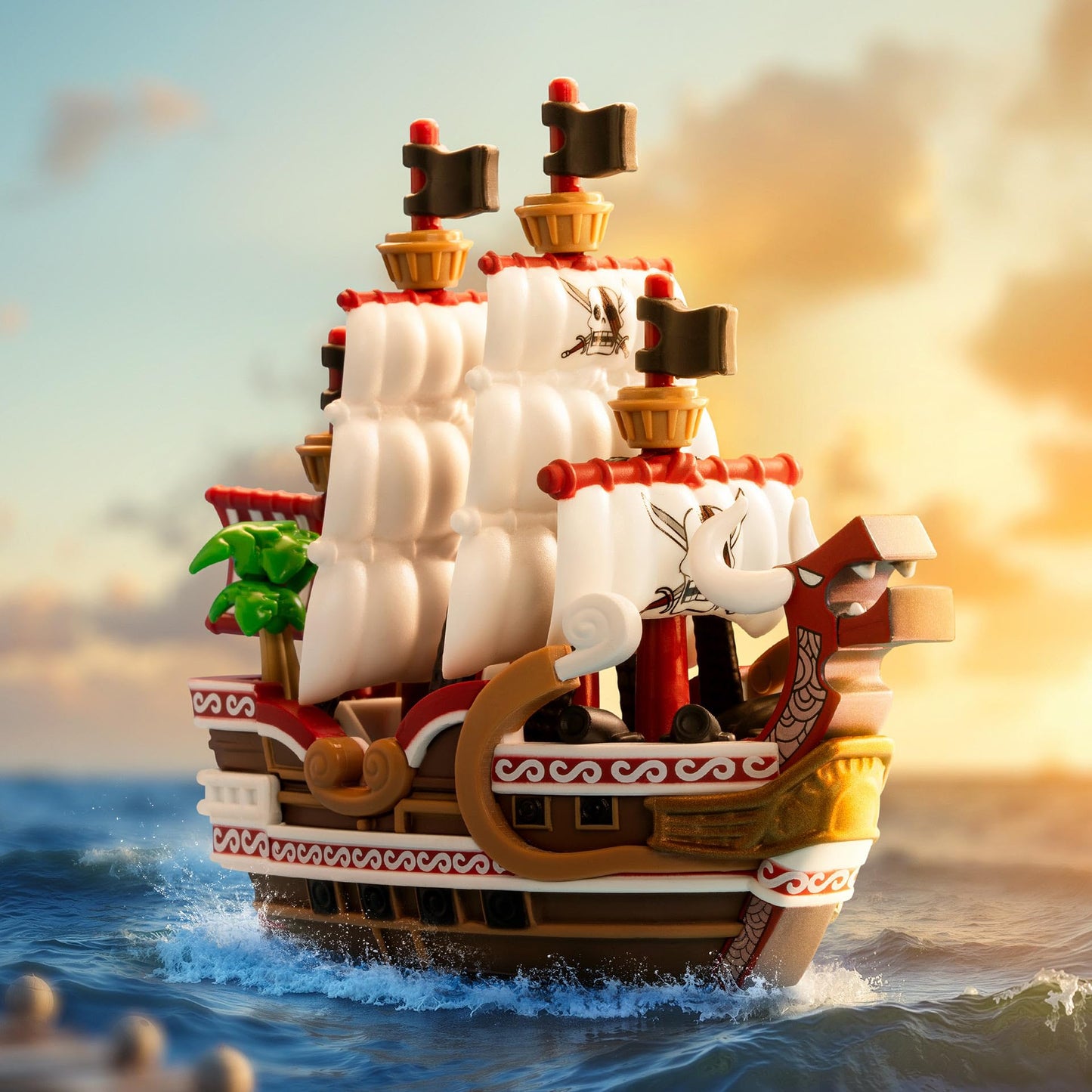 POP MART One Piece - The Grand Line Series Vehicles, ONE Piece Blind Box Figures, Random Design Action Figures Collectible Toys for Home Decor, Holiday Birthday Gifts for Girls and Boys, Single Box
