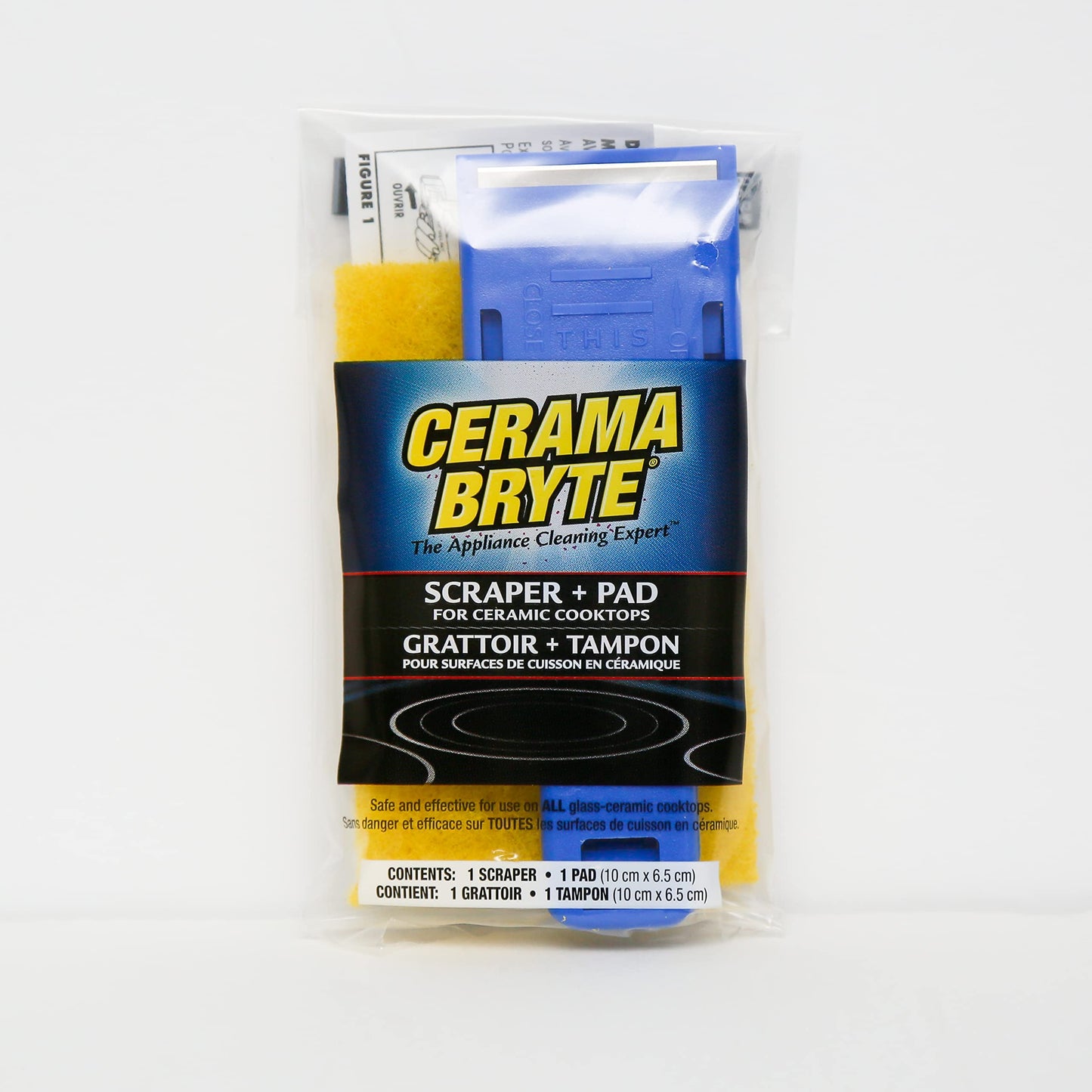 Ceramic Cooktop Cleaner Kit,650 ml (22 oz.) stovetop cleaner,scraper and 6 pads,stove top cleaner and oven cleaner,8 Piece Set