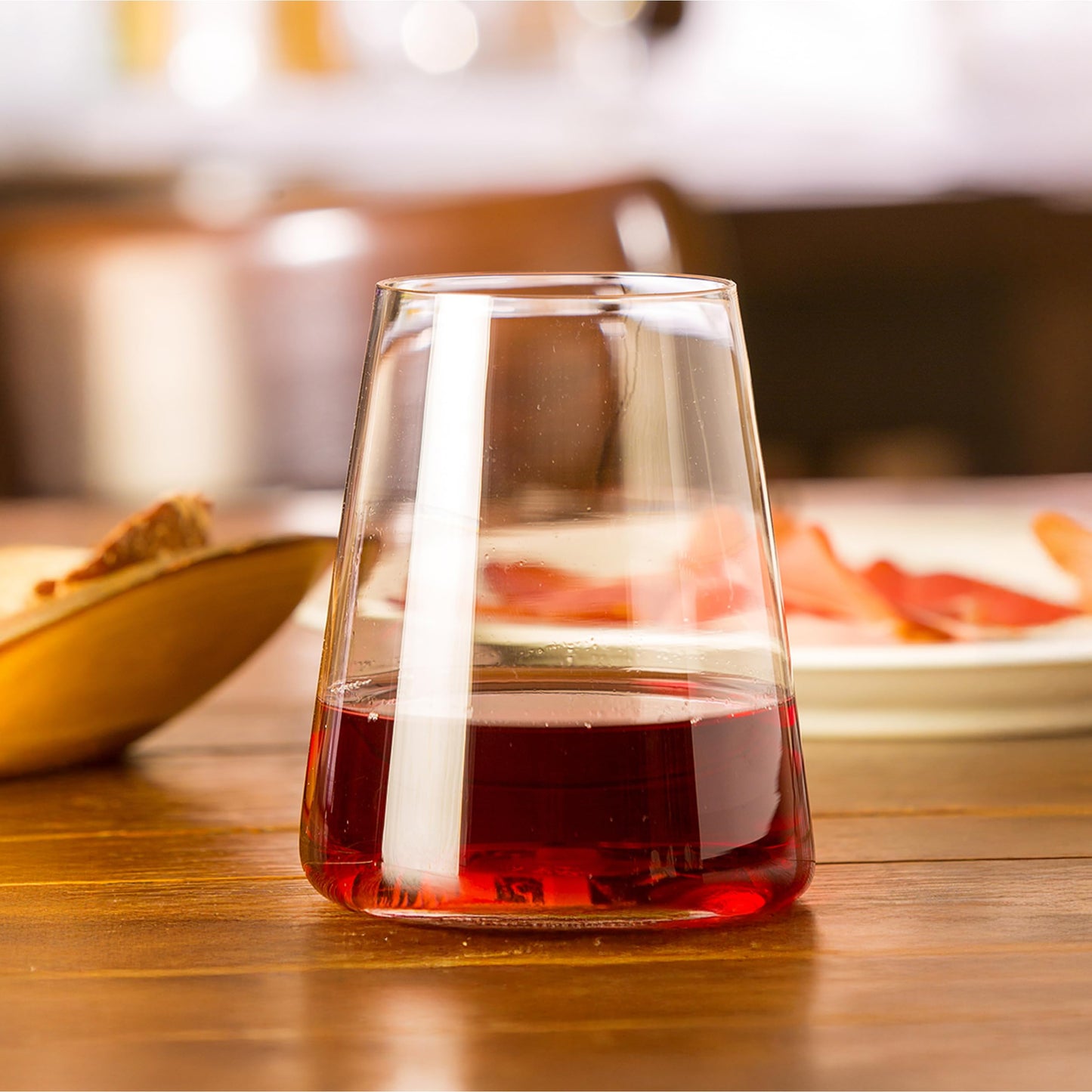 Stolzle Lausitz Power German Made Crystal Stemless Red Wine Glass, Set of 4