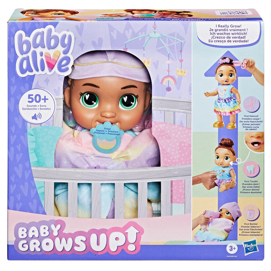 Baby Alive Baby Grows Up, Sophia Sparkle, Milestones and Baby's First Tooth, Interactive Doll for Girls and Boys Ages 3+