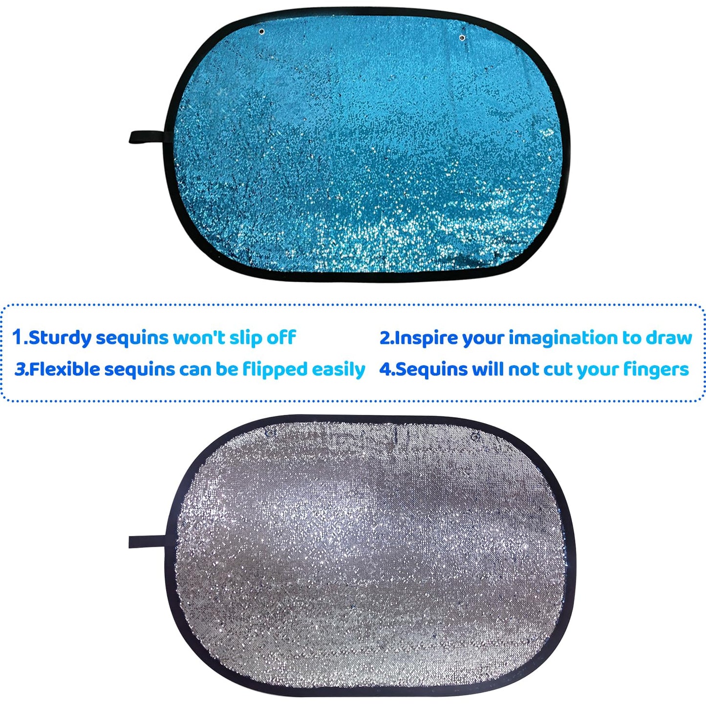 Sequin Fabric,Flip Sequins Glitter Wall, Graffiti Fun, Home Activity and Autism Therapeutic Use