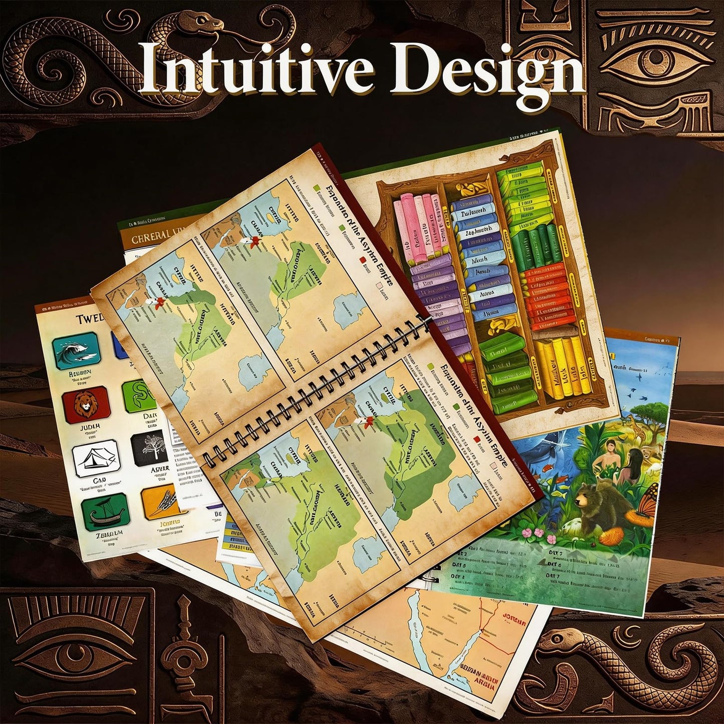 Bible Charts Maps and Timelines, Bible Study Journal Bibles Notebook, Spiral Bibles Study Guide Visual Reference of Chats, Maps, Timelines