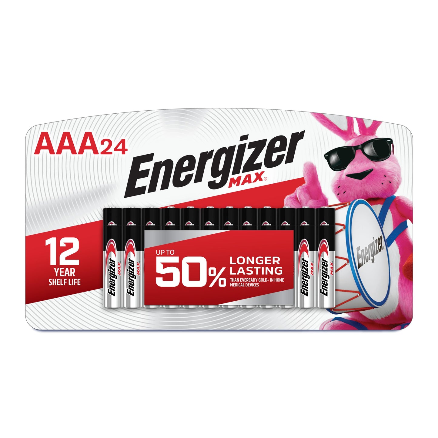 Energizer Max Premium AAA Batteries, Alkaline Triple A Battery (24 Count) E92BP-24