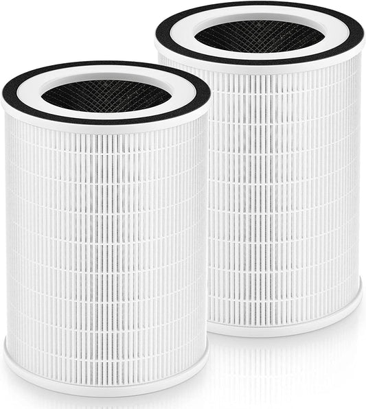 OHFULLS True HEPA Filter, Compatible with Afloia KILO, KILOPRO, MIRO, MIRO PRO and MORENTO Air Purifier, H13 True HEPA 360° 3-Stage Filtration, 2-Pack