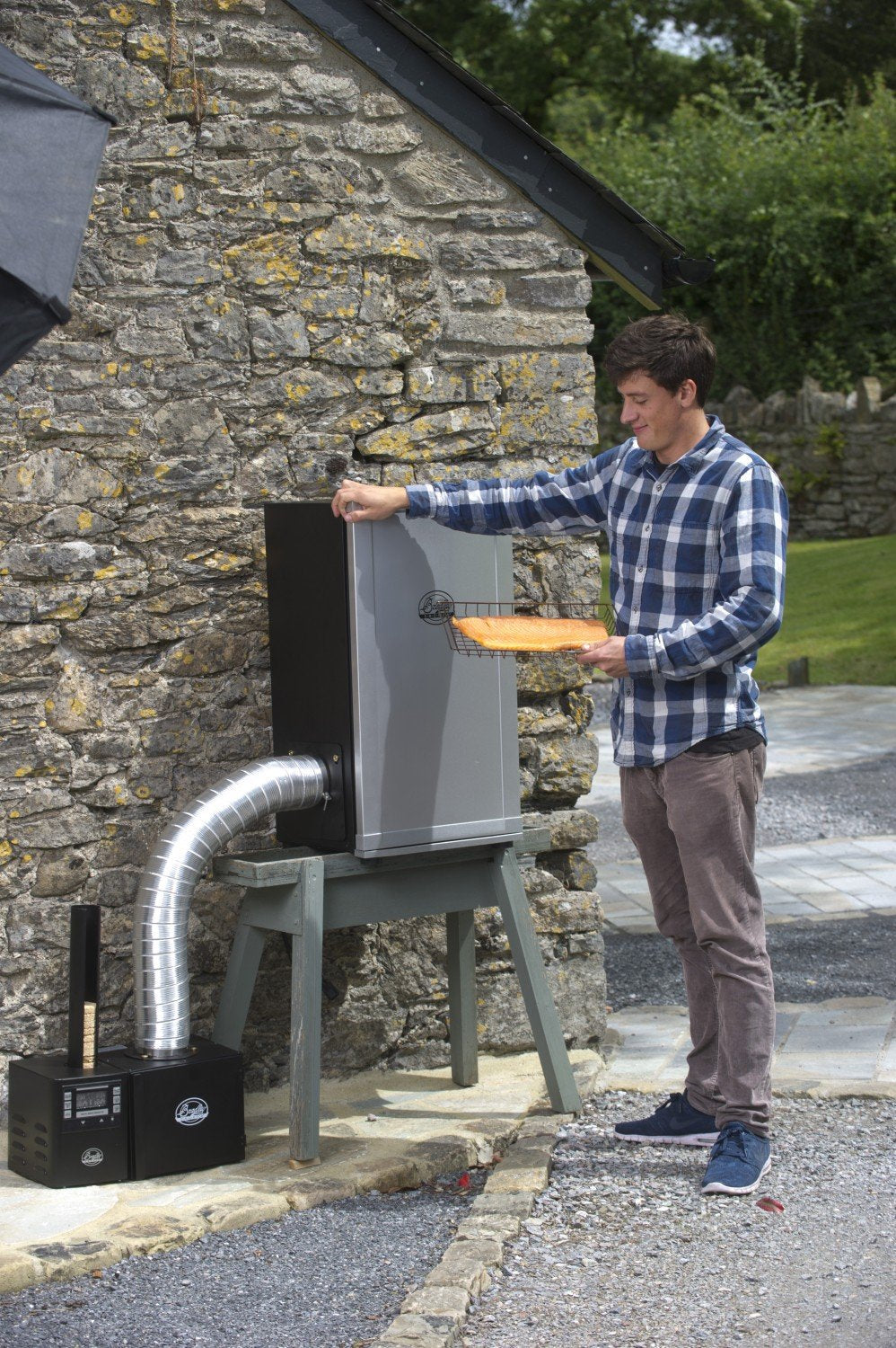 Bradley Smoker Cold Smoke Adapter with Aluminium Tube, Black