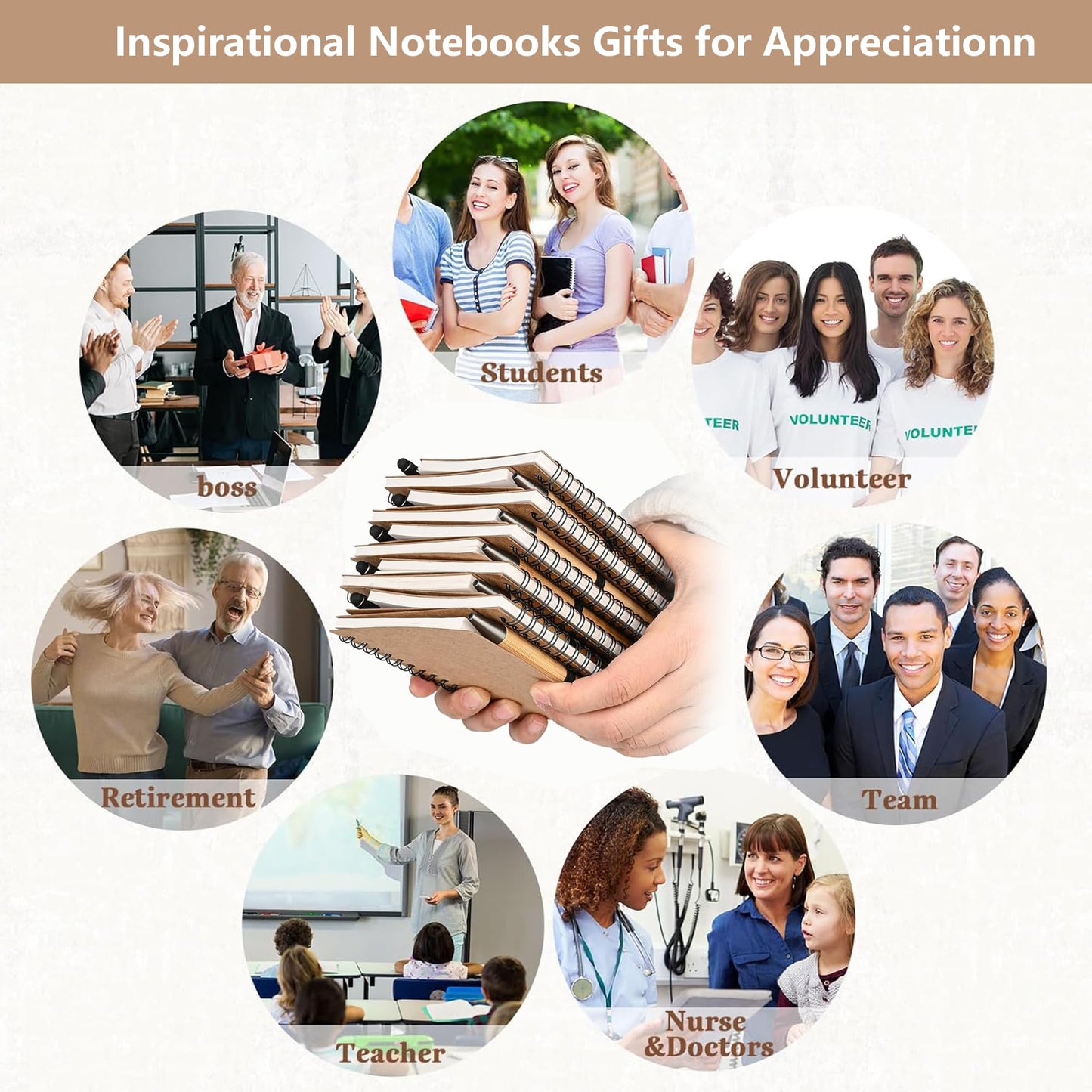 Dhjkko 24pcs Employee Appreciation Gifts Bulk,Staff Appreciation GiftsThank You Gifts Perfect for Teachers Nurses Coworkers Graduation with Sticky Note Notepad and Ballpoint Pen