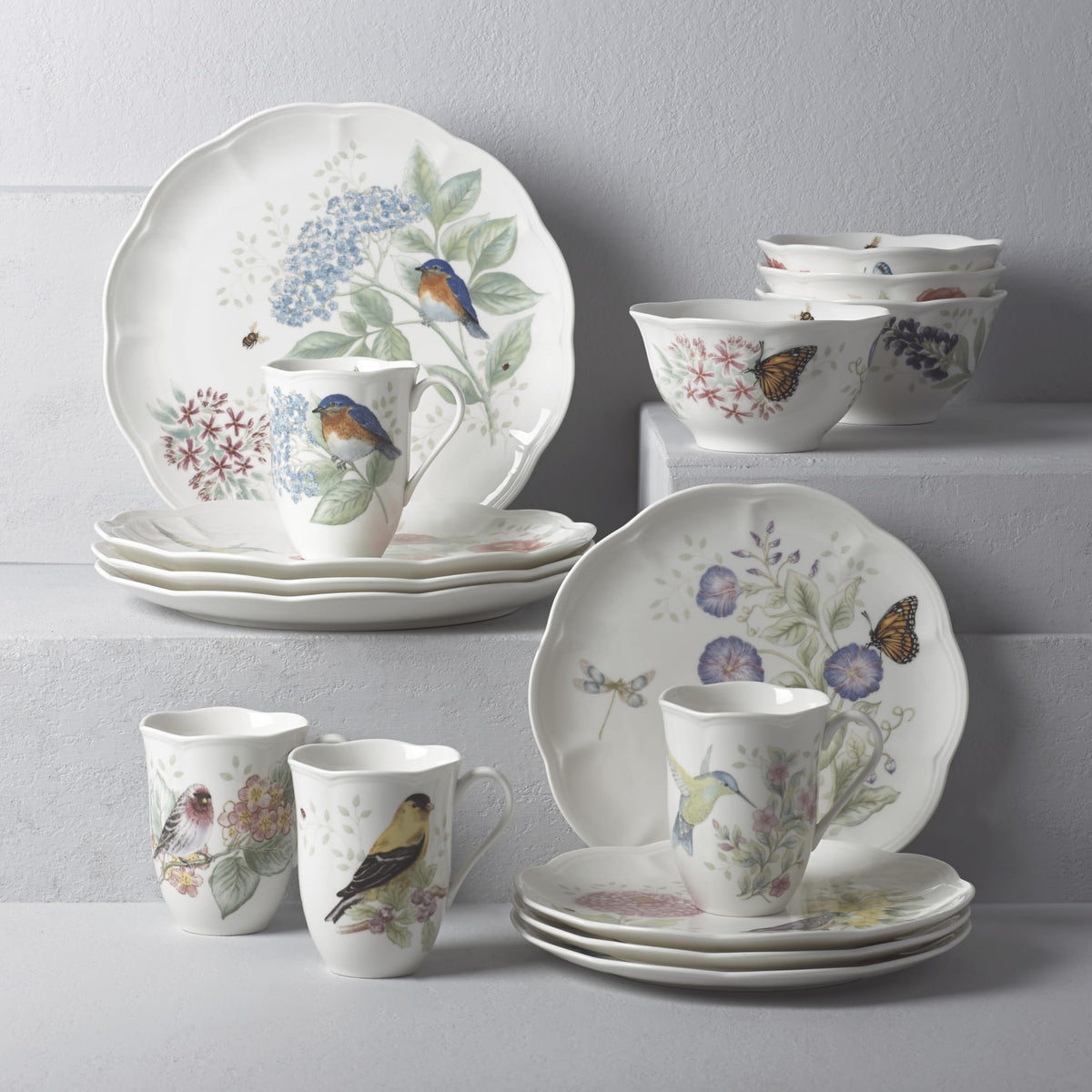 Lenox 882795 Butterfly Meadow Flutter 4-Piece Mug Set