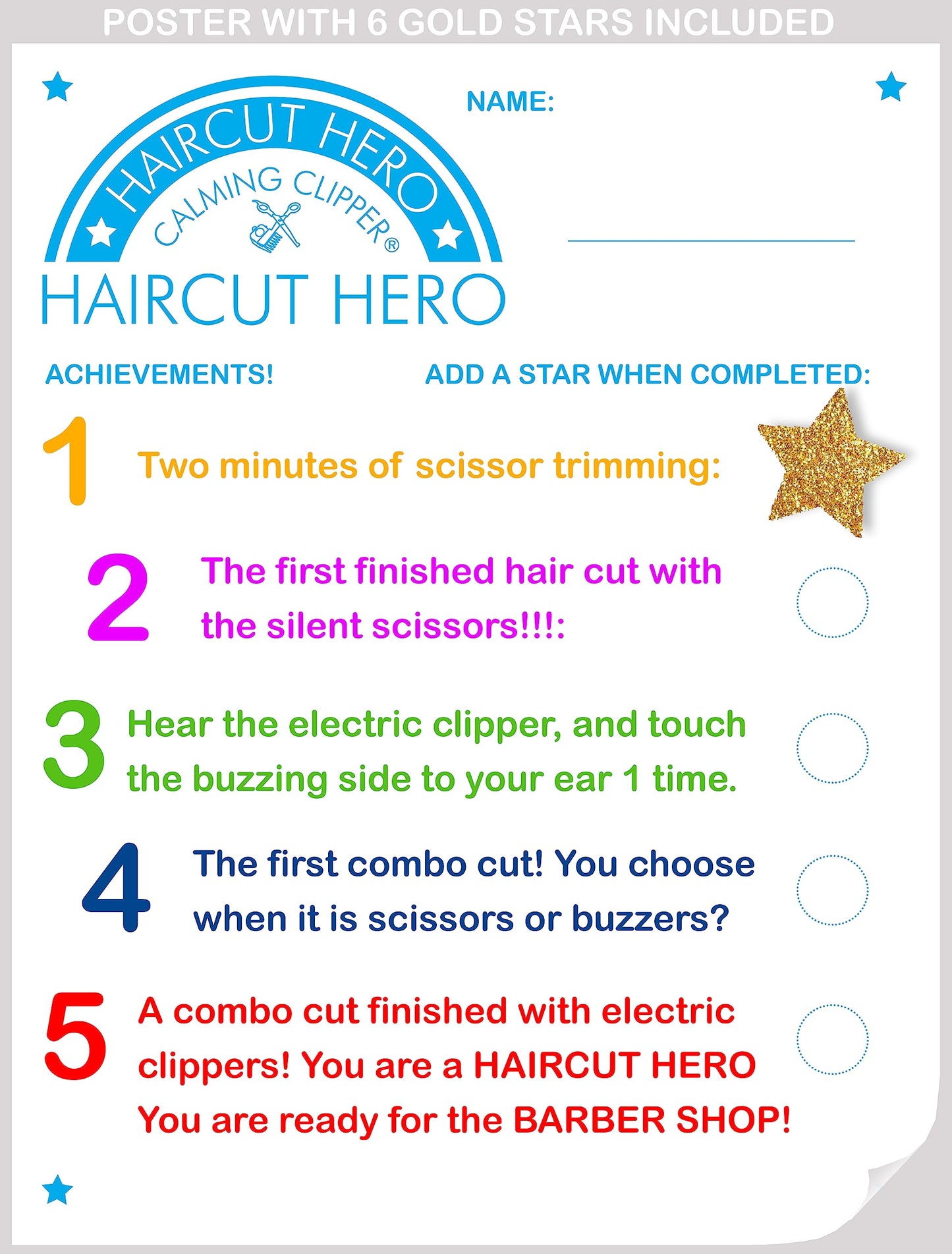 CALMING CLIPPER® - The Silent, Gentle Haircutting Kit for Children with Autism and Sensory Sensitivity - Includes Barber Cape (HAIRCUT HERO PROGRAM)