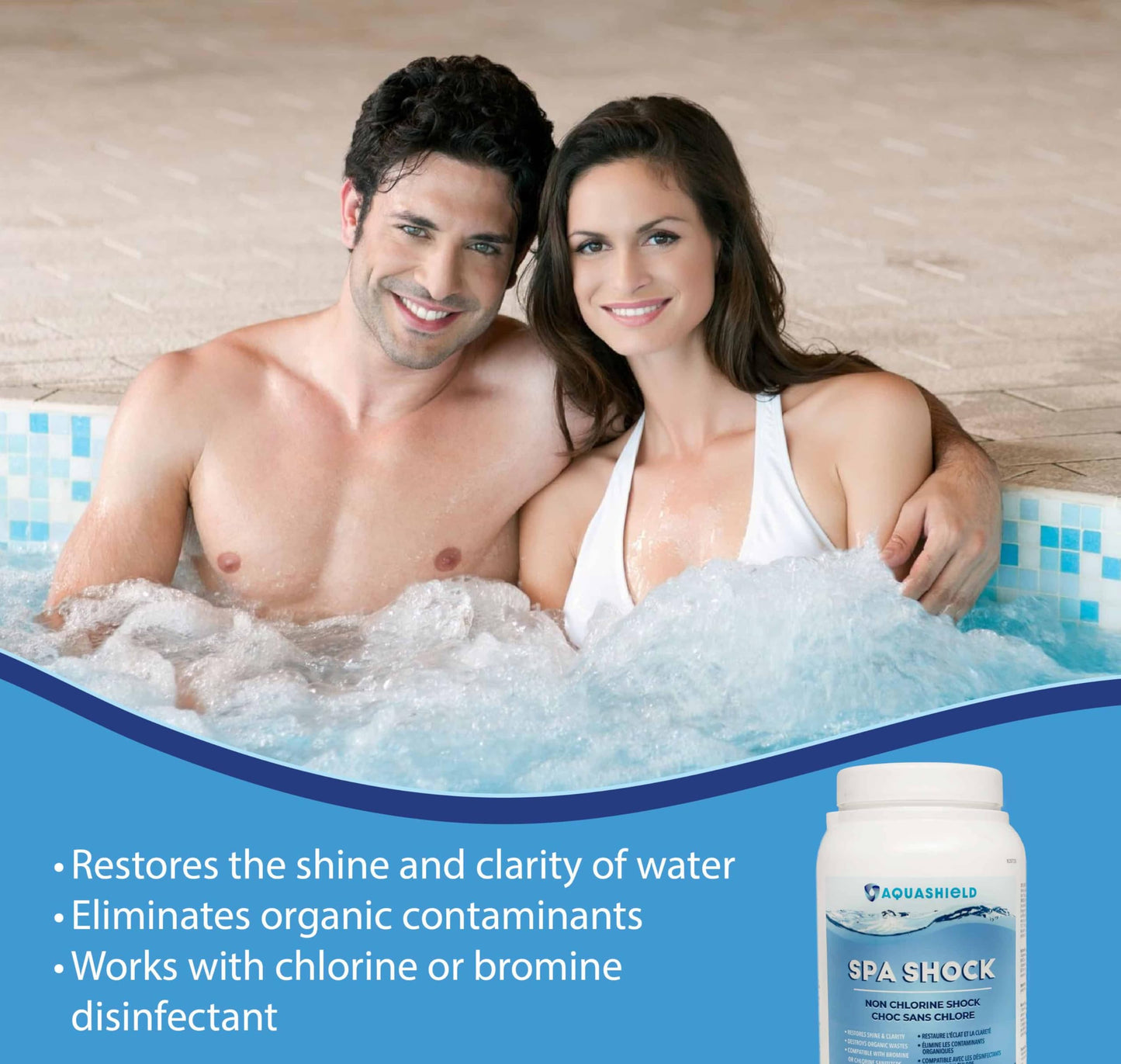 AquaShield Spa Shock (3 Kg) - by Aqua Coastal