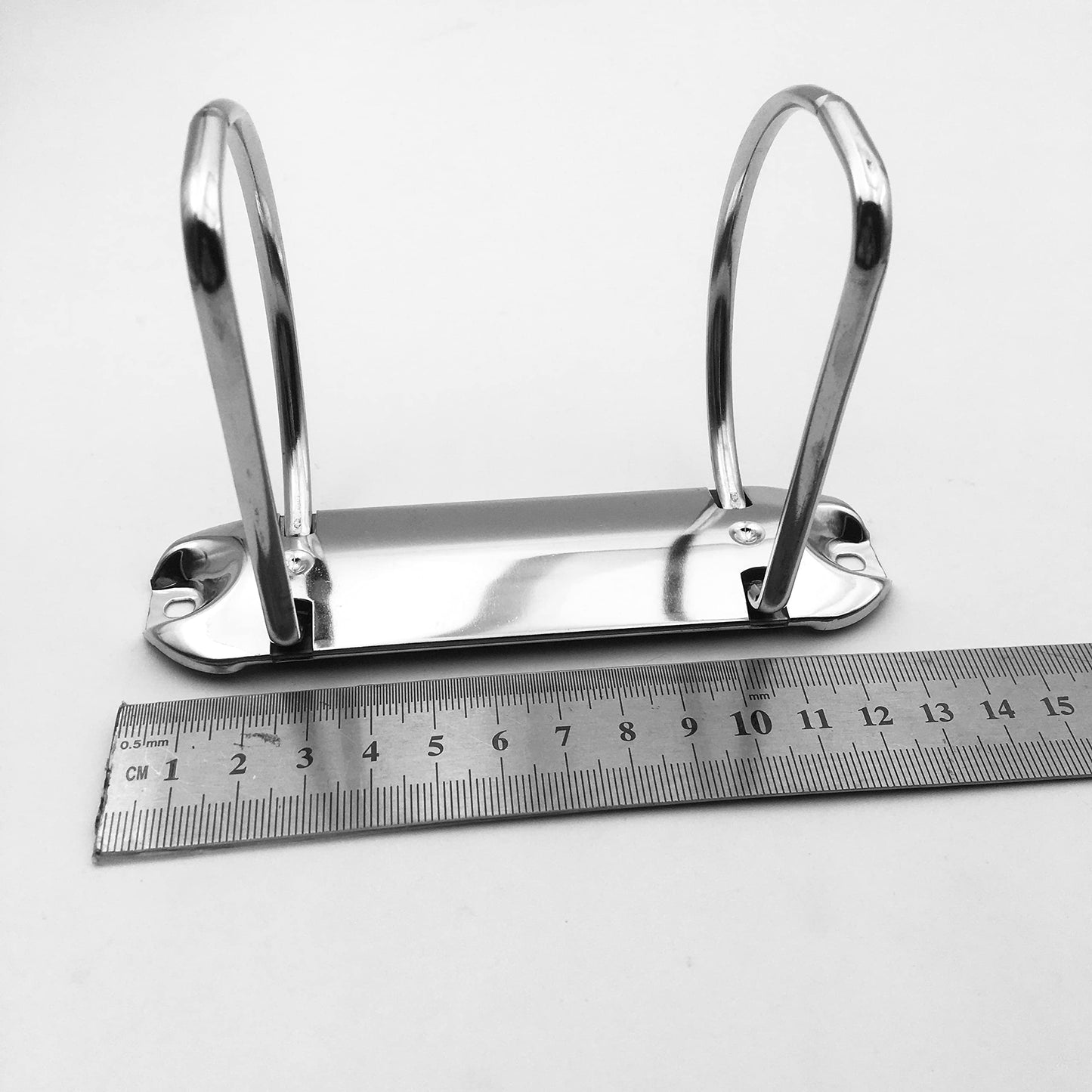 Shuokecrafts 5Pack 2-Ring Binder Mechanism Spines for Top-Binding, 2 D-Rings (76mm)
