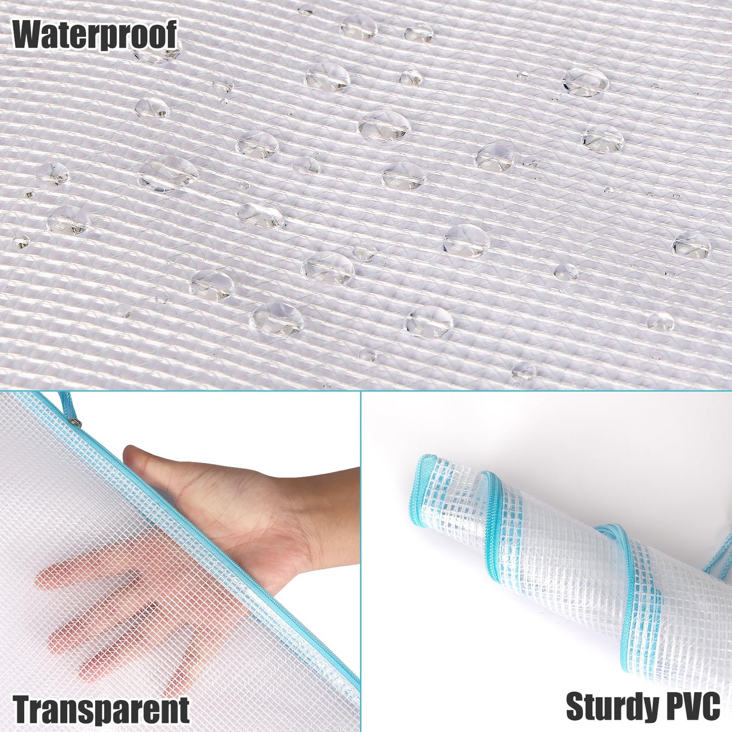 EOOUT 56pcs Mesh Zipper Pouch Zipper Bag, Durable Pouches for Organization Puzzle Storage, Letter Size, A4 Size, for Office Supplies