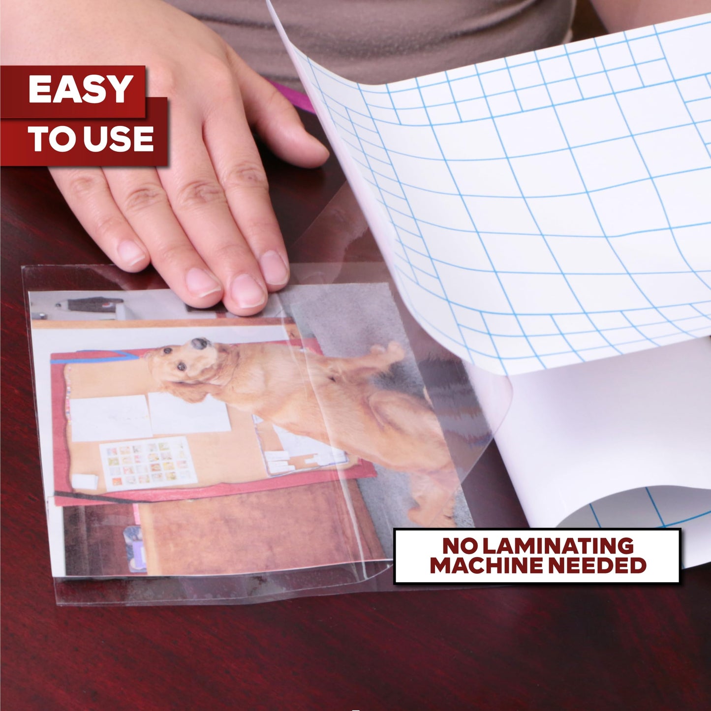 XFasten Self-Adhesive Laminating Sheets, 9 x 12 Inches (100-Pack) Yellowing Resistant Seal Sealing Laminating Sheets Bulk, No Heat Self Laminating Sheets, Clear Sheets