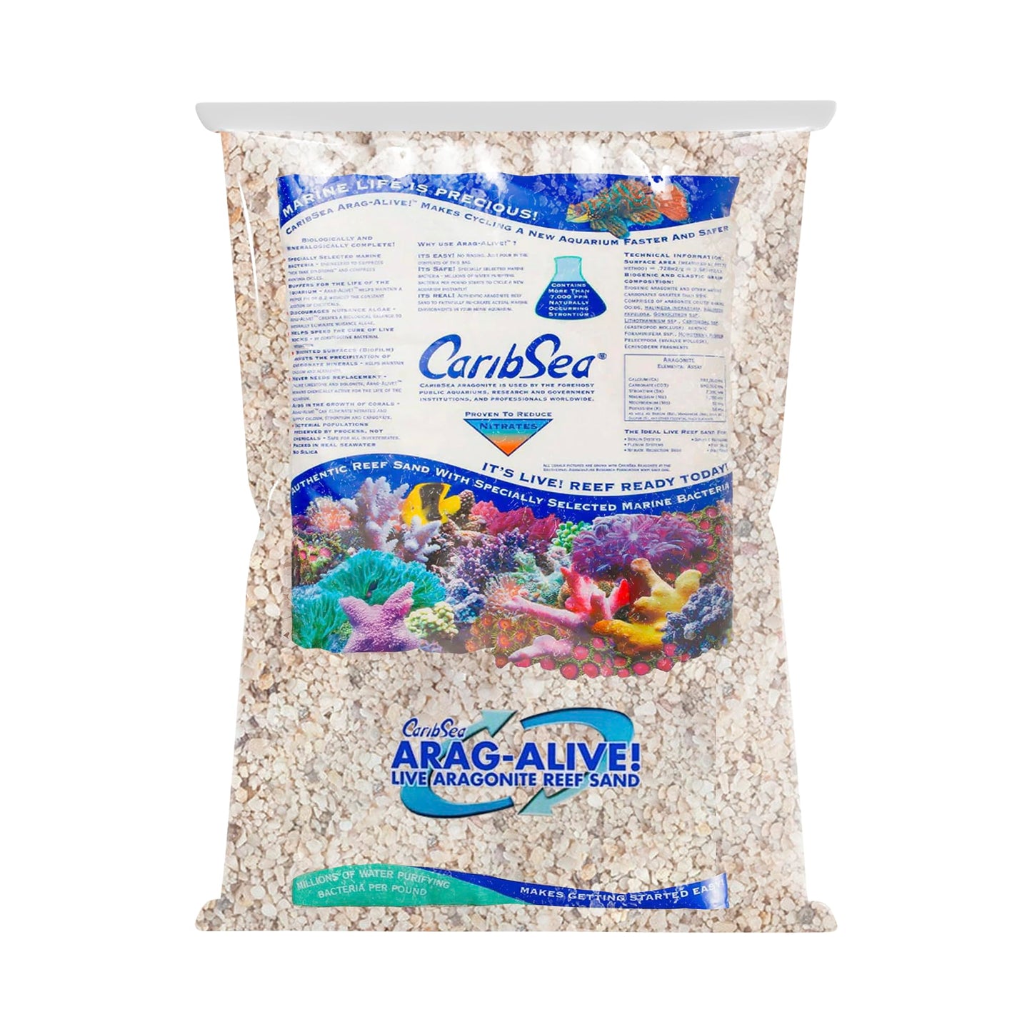 CaribSea Arag-Alive 20-Pound Fiji Pink Sand