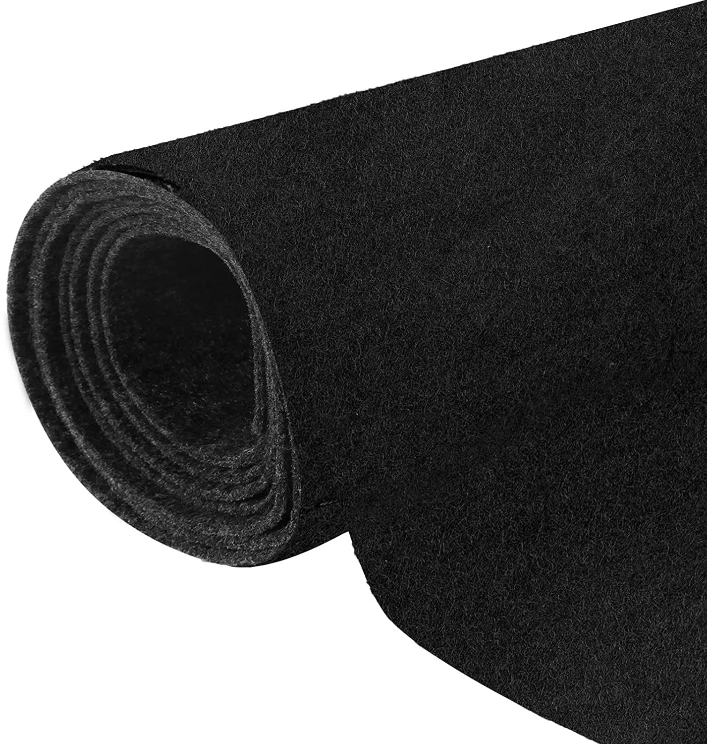 Halero 78"x40" Black Underfelt Carpet for Speaker,Sub Box Carpet, Auto,RV,Boat,Marine,Truck,Car Trunk Felt Liner Carpet
