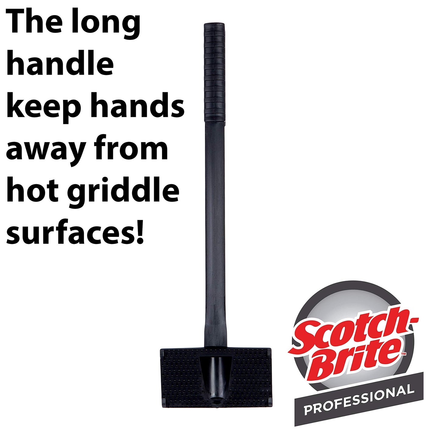 3M Scotch-Brite 405-R Multi-Purpose Pad Holder, 4-11/16" Length x 2-51/64" Width x 16" Thick, Black, 70007000568