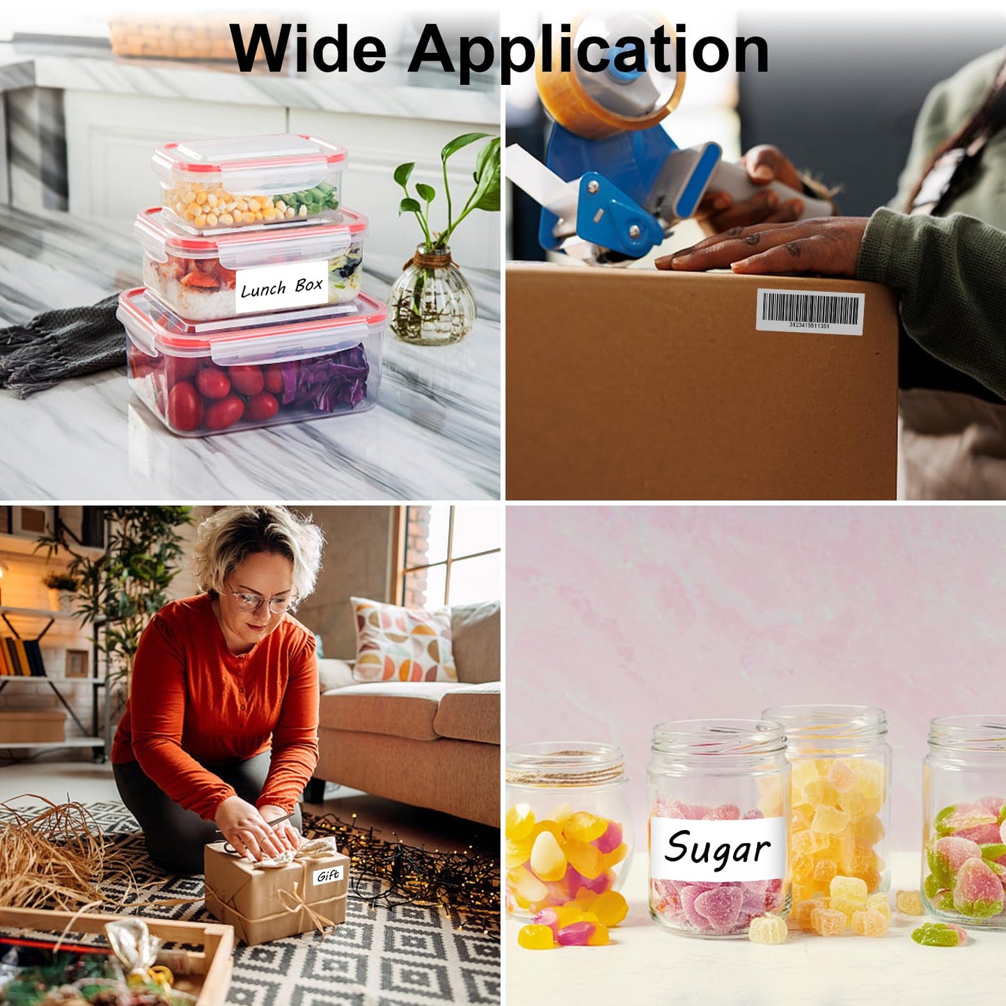 1" x 2-5/8" Address Labels, 500 Sheets 15000 Counts, 30-UP Barcode Labels Mailing Label for Inkjet & Laser Printers