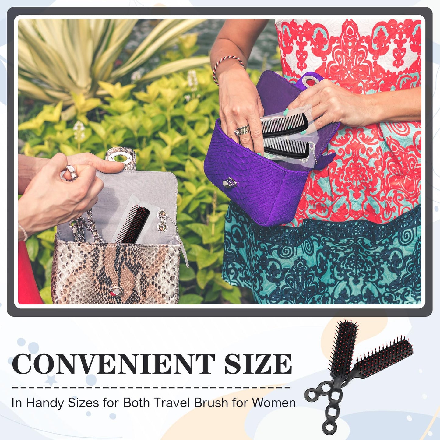 Baderke 200 Pcs Hair Brushes Bulk Combs Set for Homeless Individually Wrapped Bulk Brush Widen Combs for Curly Hair Suitable for Women Men Shelter Nursing Hotel Church Charity Supply(Black)