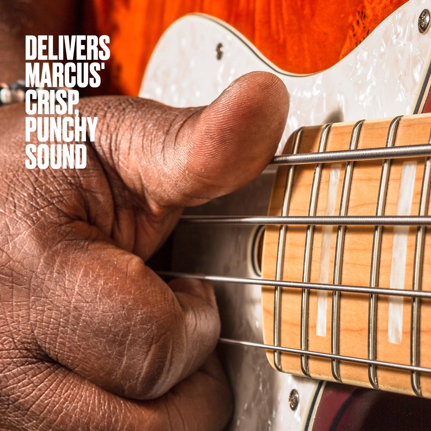 Jim Dunlop DBMMS45105 Marcus Miller Super Bright Bass Strings, Medium.045-.105, 4 Strings/Set