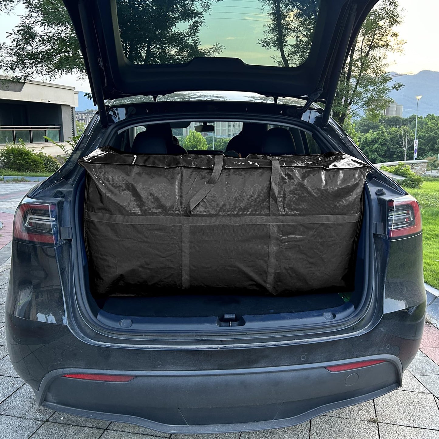 66 Gallon Extra Large Storage Bags, Huge Moving Bags Heavy Duty with Zipper and Stronger Handles, Big Foldable Duffle Bag for Travel - Storage Totes Moving Boxes for College, Christmas Tree, Bedding