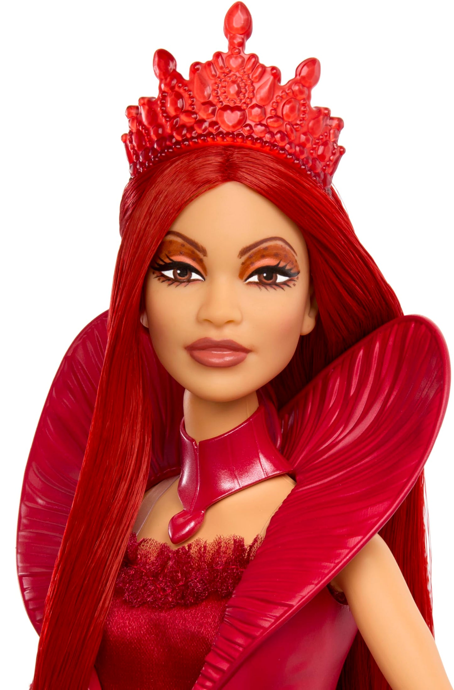 Mattel Disney Descendants: the Rise of Red Queen of Hearts Fashion Doll with Movie-Inspired Royal Gown & Accessories, Includes Display Stand
