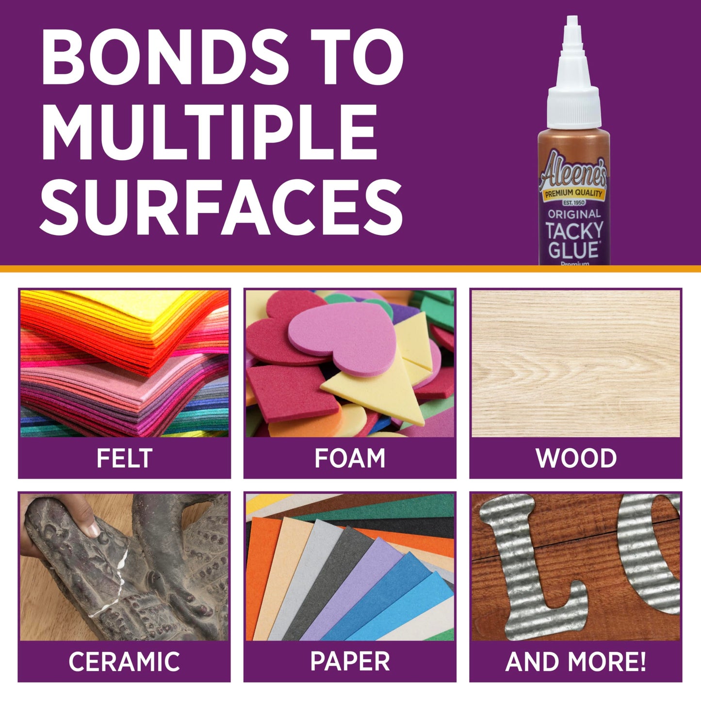 Aleene's Original Tacky Glue.66 FL OZ-18 Pack, Multi 18 Piece