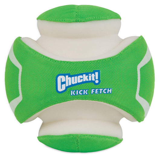 Chuckit! Kick Fetch Ball Dog Toy Interactive Play 2 Sizes,Max Glow - Large, Orange (600129)