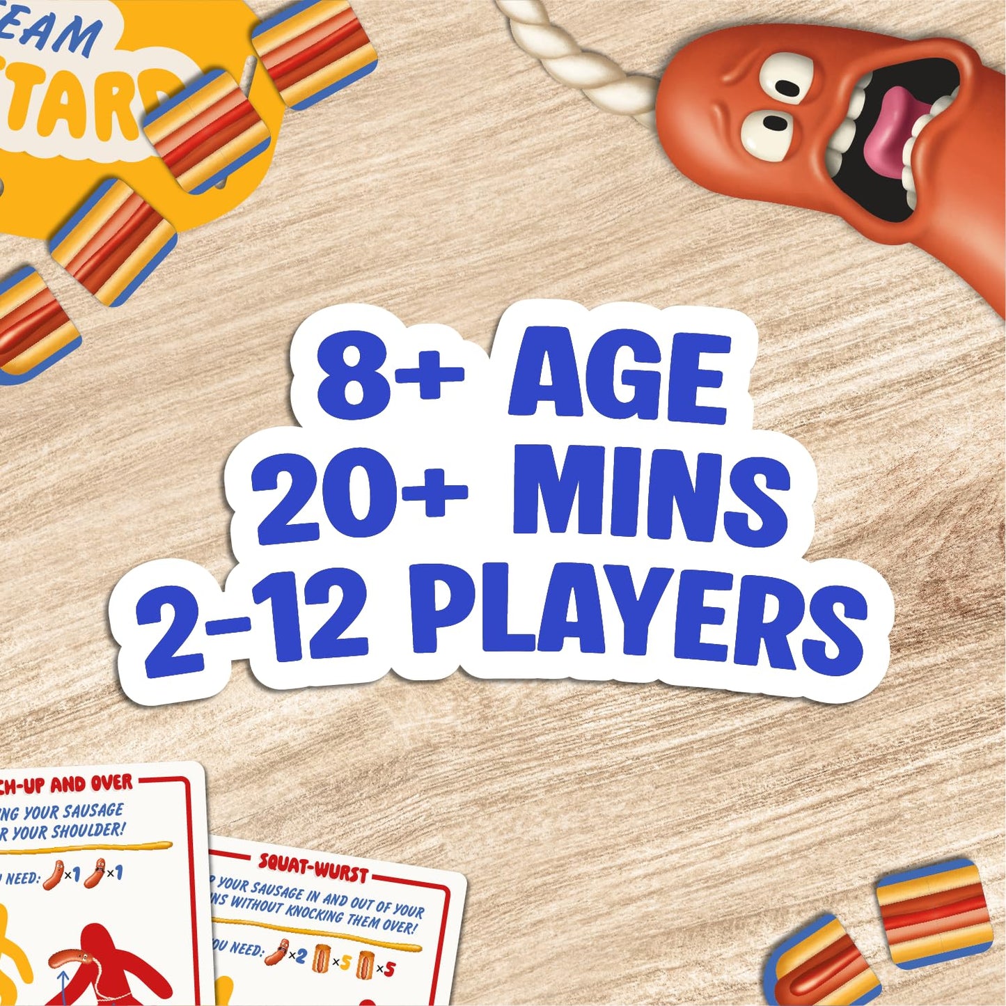 Swing Your Sausage (English Version) - Fun Family Party Games for Groups - Indoor Games for Adults and Kids - Game Night for Family Gatherings and Birthdays