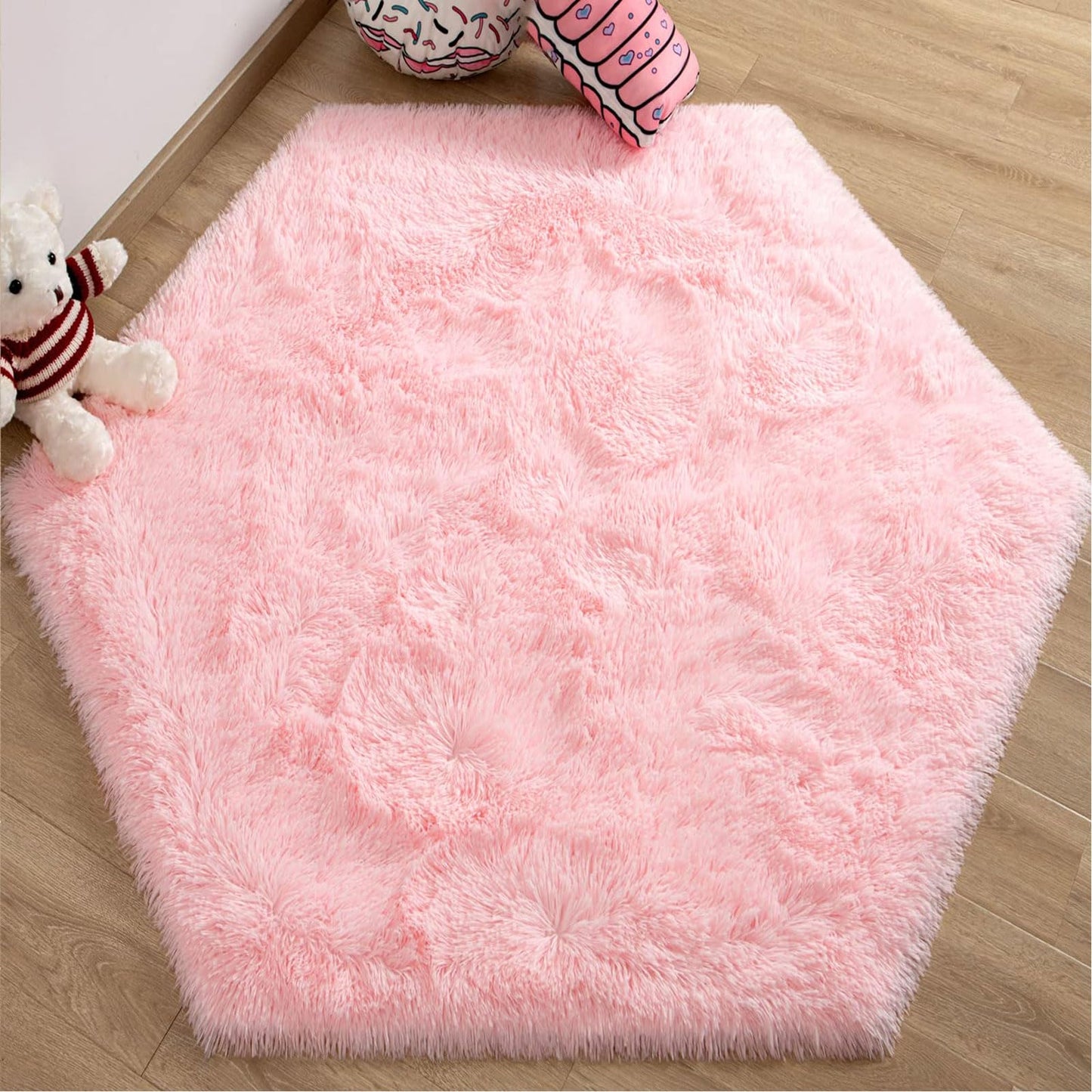 Princess Tent with Rug,Pink Play Tent for Girls,Princess Castle Playhouse for Kids Indoor or Outdoor Games,55x 53 inches