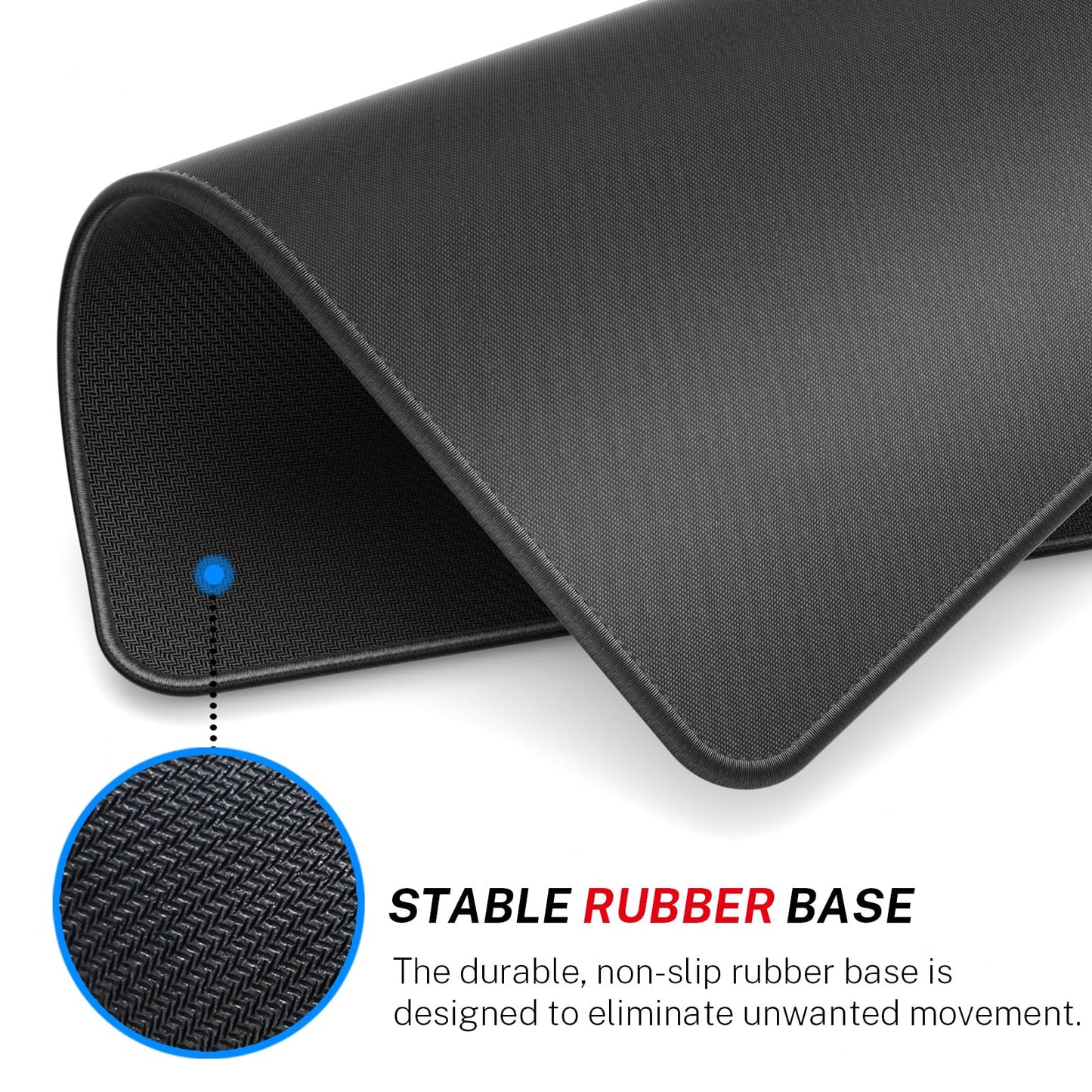 MROCO Mouse Pad 12-Pack [30% Larger] with Anti-Fray Stitched Edges, Premium Waterproof Surface, Non-Slip Rubber Base, Computer & Gaming Mouse Mat for Laptop, Office & Home, 8.5 x 11 in, Black