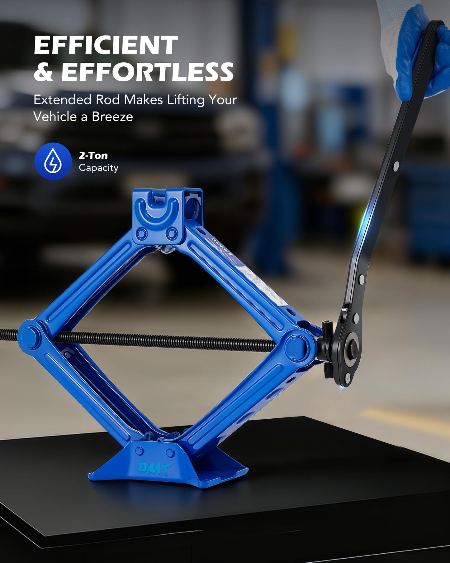 Orion Motor Tech 2 Ton Scissor Lift Jack, 14 pc. Car Jack Kit for Sedan SUV MPV with Drill Socket Ratchet Wrench, Portable Scissor Jack and Stand Kit, Heavy Duty Car Jack for Spare Tire Changing