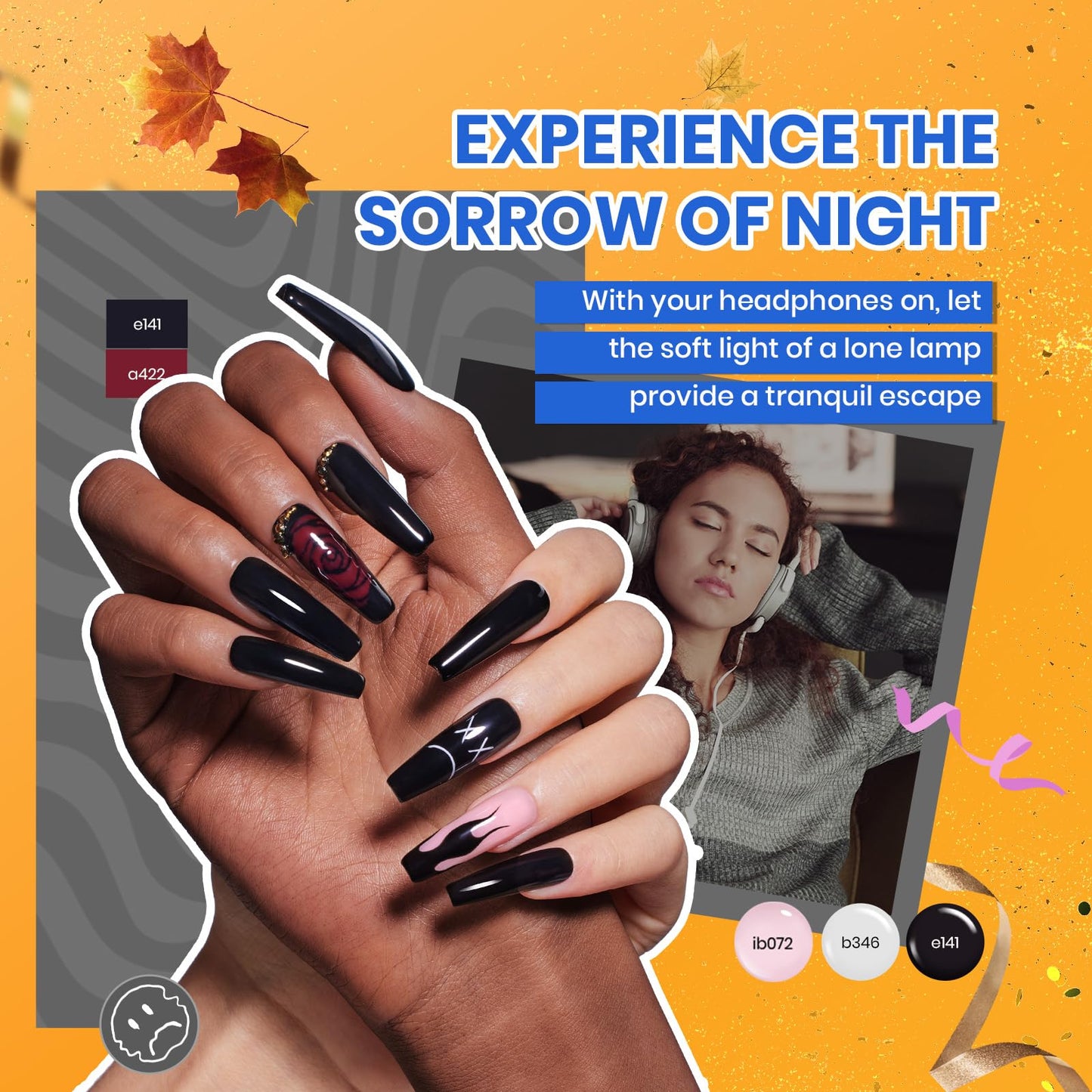 Beetles 85 Pcs Gel Nail Polish Kit with U V Light 55 Colors Gel Nail Kit for Beginners with Everything at Home Gel Polish Manicure Winter Nail Art Jelly Nails Emotional Spectrum Collection