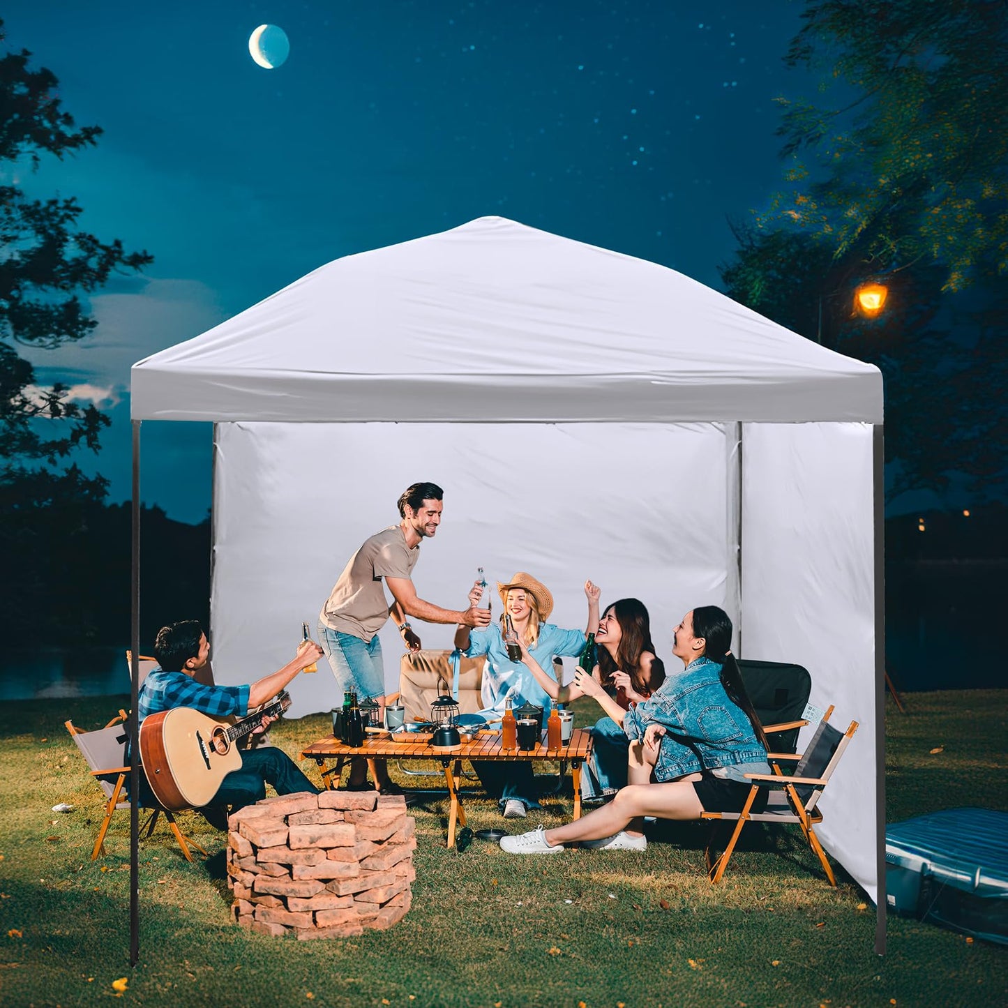 10x10 Canopy Replacement top,10x10ft Pop Up Canopy Top Cover,Silver Coated Replacement Canopy top for Straight Leg Canopy Frame,White(1 PCS Top Cover Only)