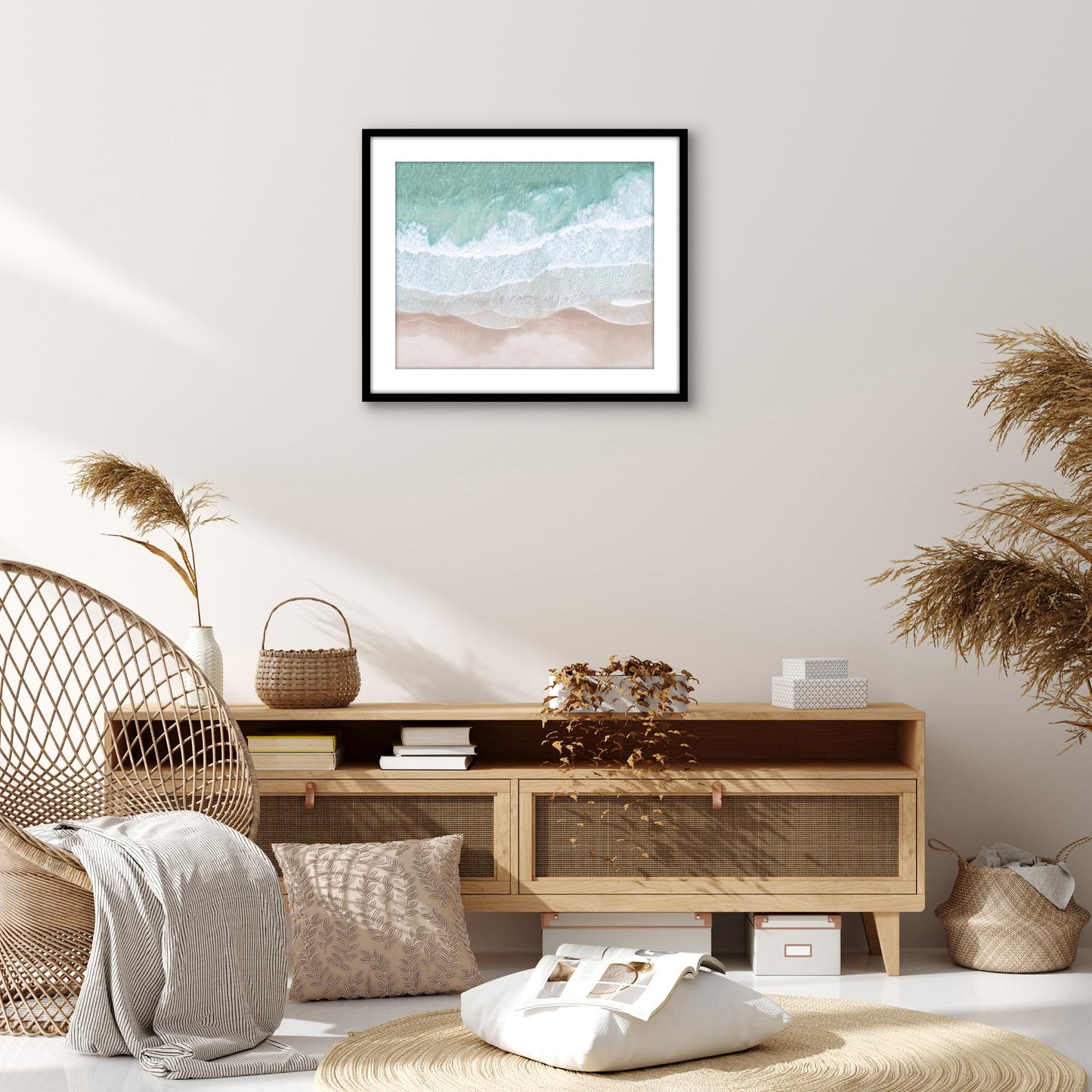Americanflat 20x24 Picture Frame with Polished Plexiglass - Use as 16x20 Frame with Mat or Display 20x24 Photo Without Mat - Streamline Collection - Thin Border Picture Frames for Wall - Black