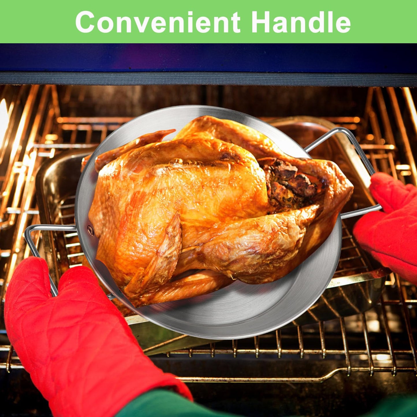 Al Pastor Skewer for Grill, Brazilian Vertical Spit Stand 13 Inch with 5 Removable Spikes (6",8",10",12",14"), for Tacos El Pastor, Shawarma Kebabs Smoker Oven BBQ Dishes