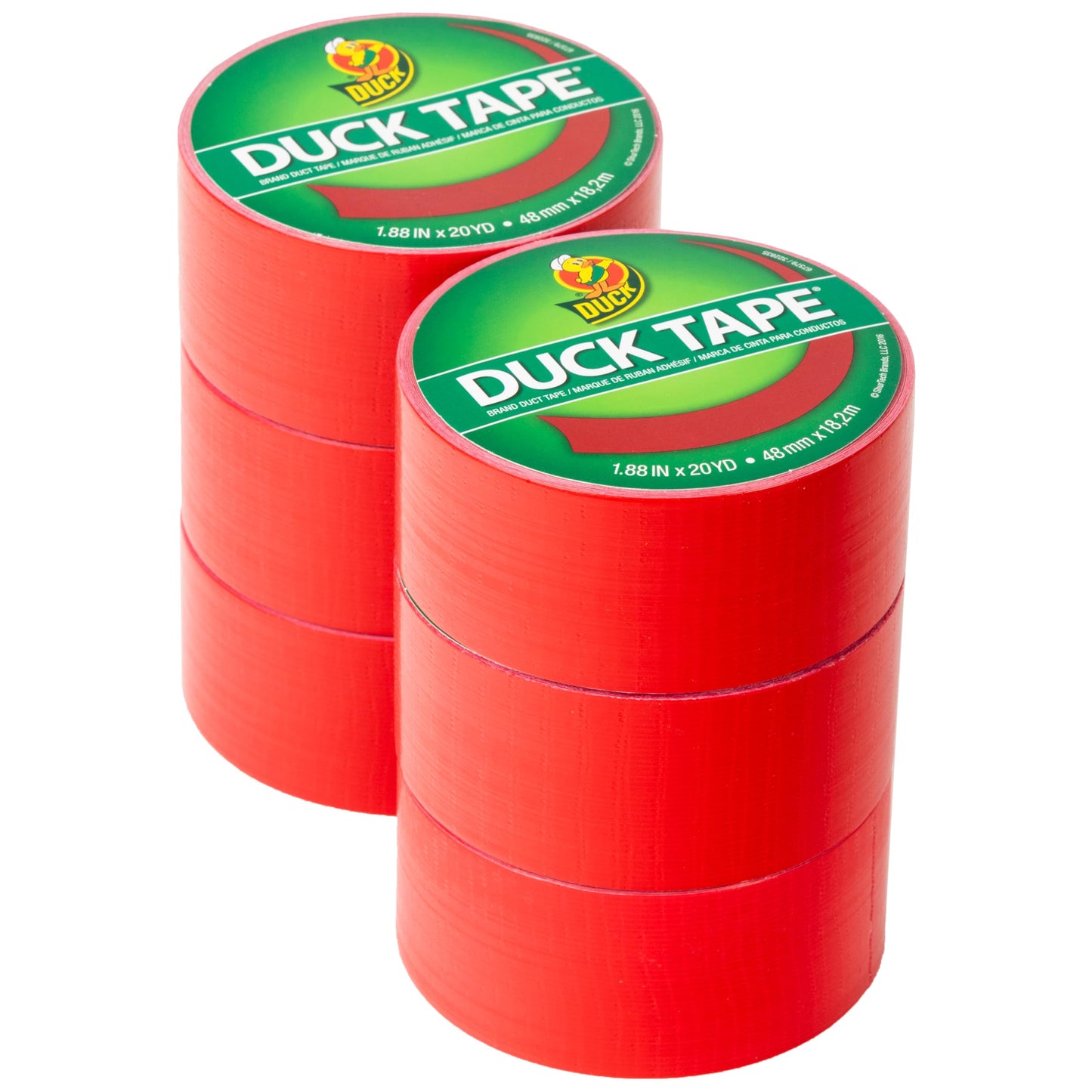 Duck Brand 1265014_C Duck Duct Tape, Red Color