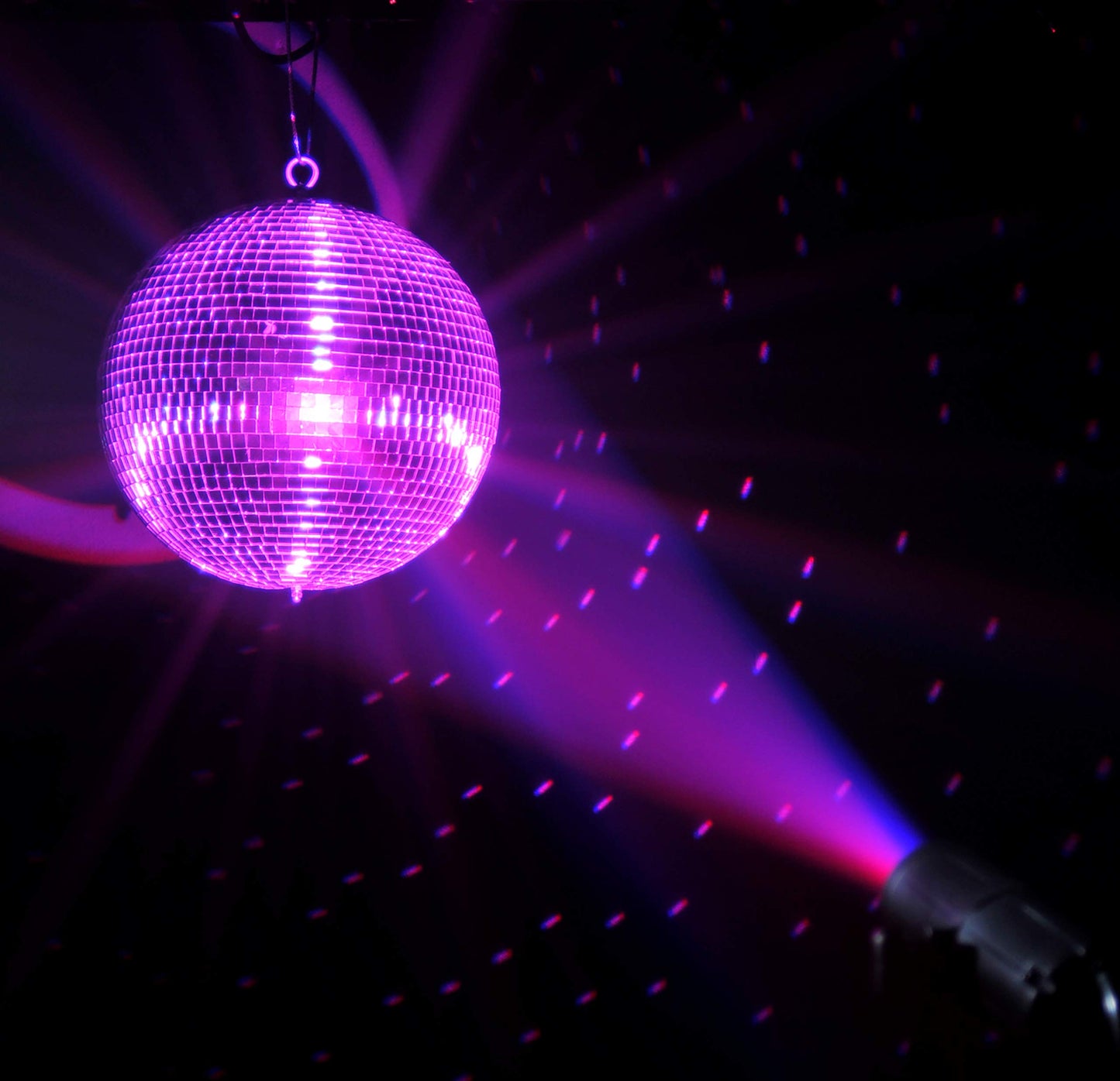 Eliminator EM12 12 Inch Disco Mirror Ball - Perfect for Parties, Clubs, Weddings, Birthday or Holidays - Disco Ball Decor - Mounting Ring Included - Silver Mirror