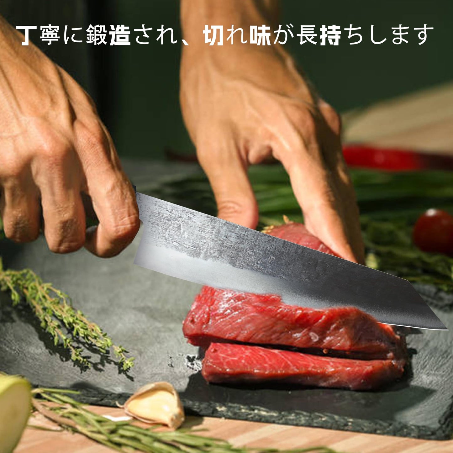 Japan Knife, Japanese Kiritsuke Chef's Knife 8'', Japanese Chef's Kitchen Knife with 9CR18MOV Stainless Steel Sharp Blade, Professional Gyuto Knife with Premium Wooden Handle, with Gift Box