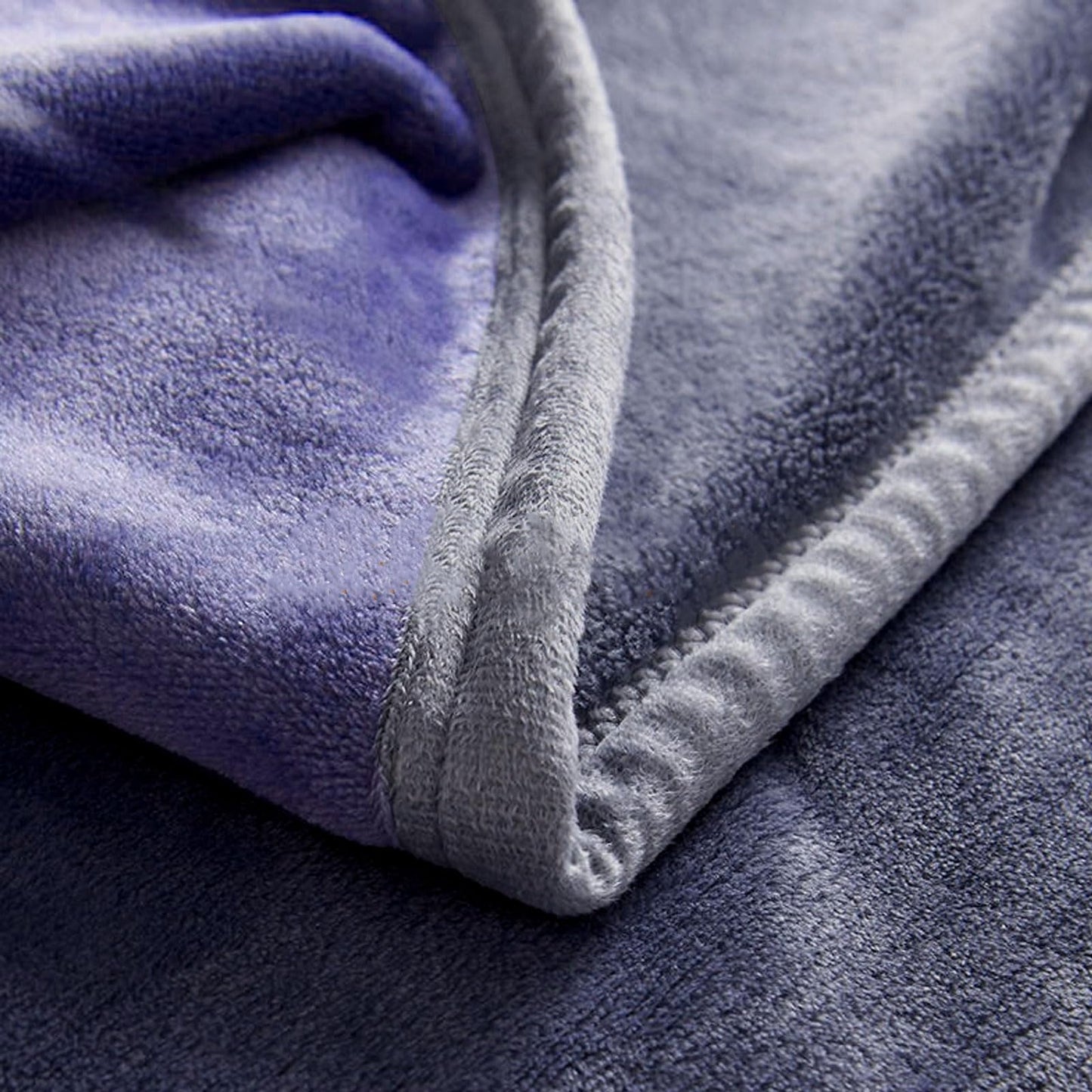 YISURE Waterproof Blanket for Couch Sofa 60x40 inch,Grey/Purple Washable Blankets for Adults Couples or Pets, Reversible Leakproof Protector Bed Cover