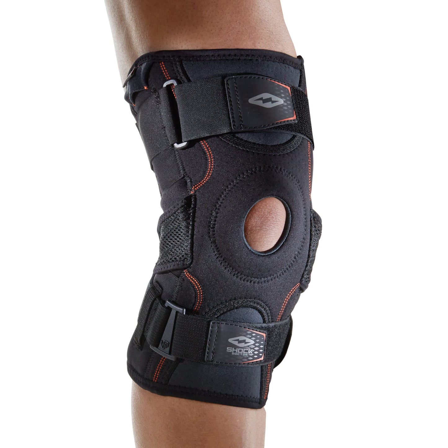 Shock Doctor Knee Support with Dual Hinges, Black, Medium
